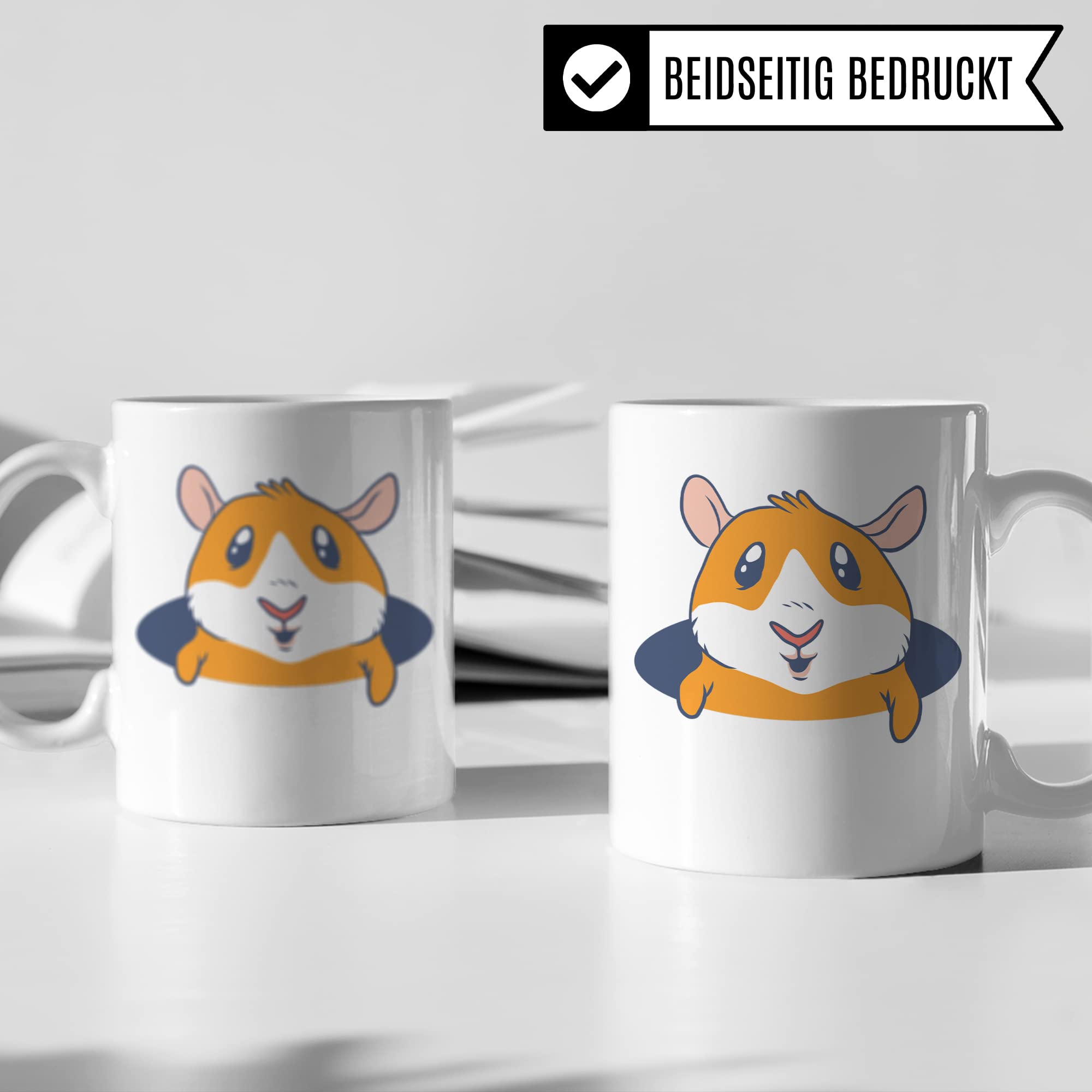 Meerschweinchen Tasse, Meerschwein Kaffeetasse Geschenk für Meerschweinchenbesitzer, Kaffeebecher für Kinder Männer Frauen, Haustier Motiv