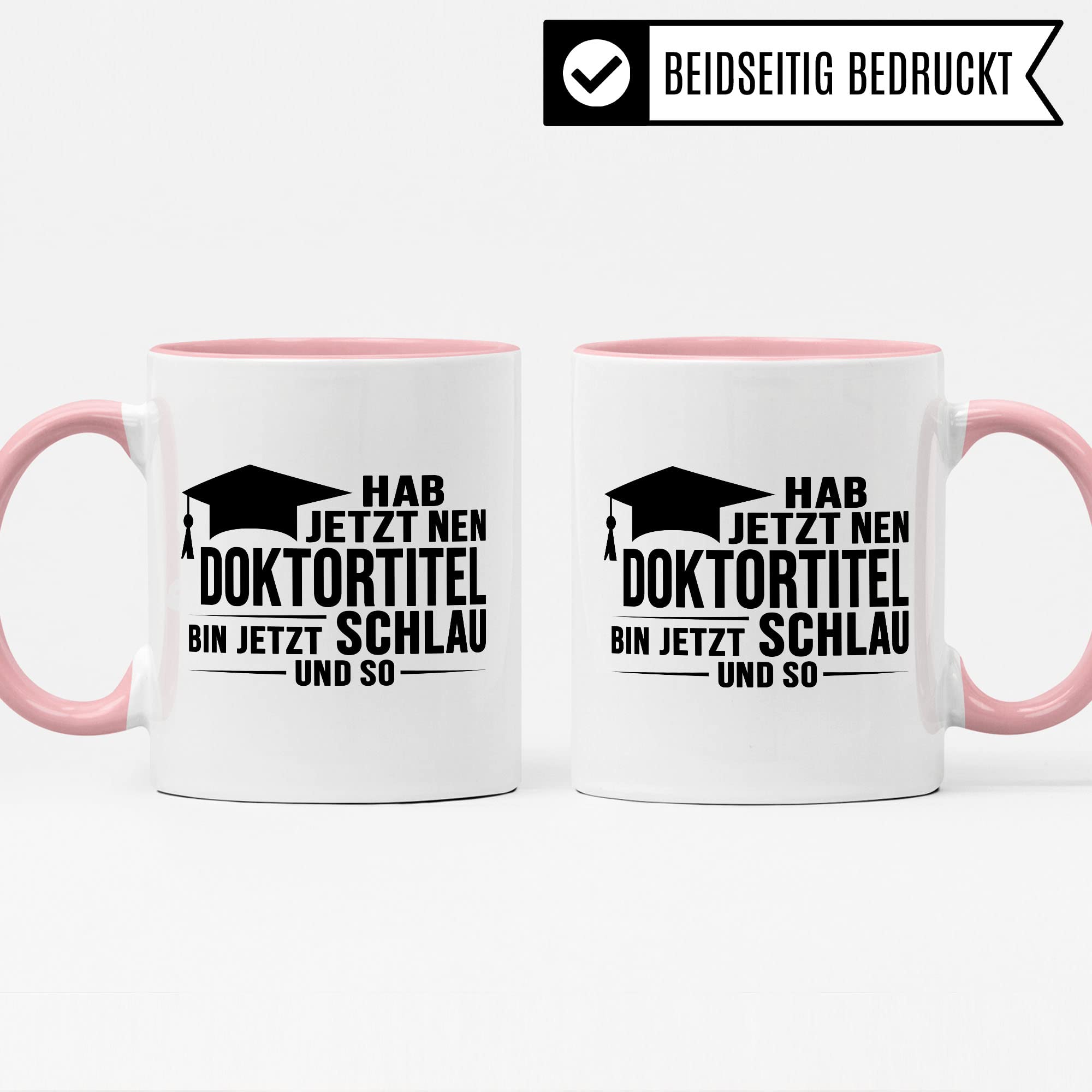 Doktortitel Tasse Geschenkidee, Kaffeebecher mit Spruch lustig, Doktor Geschenk, Kaffeetasse Humor Witz Geschenkidee für Doktorarbeit, Doktorin Teetasse