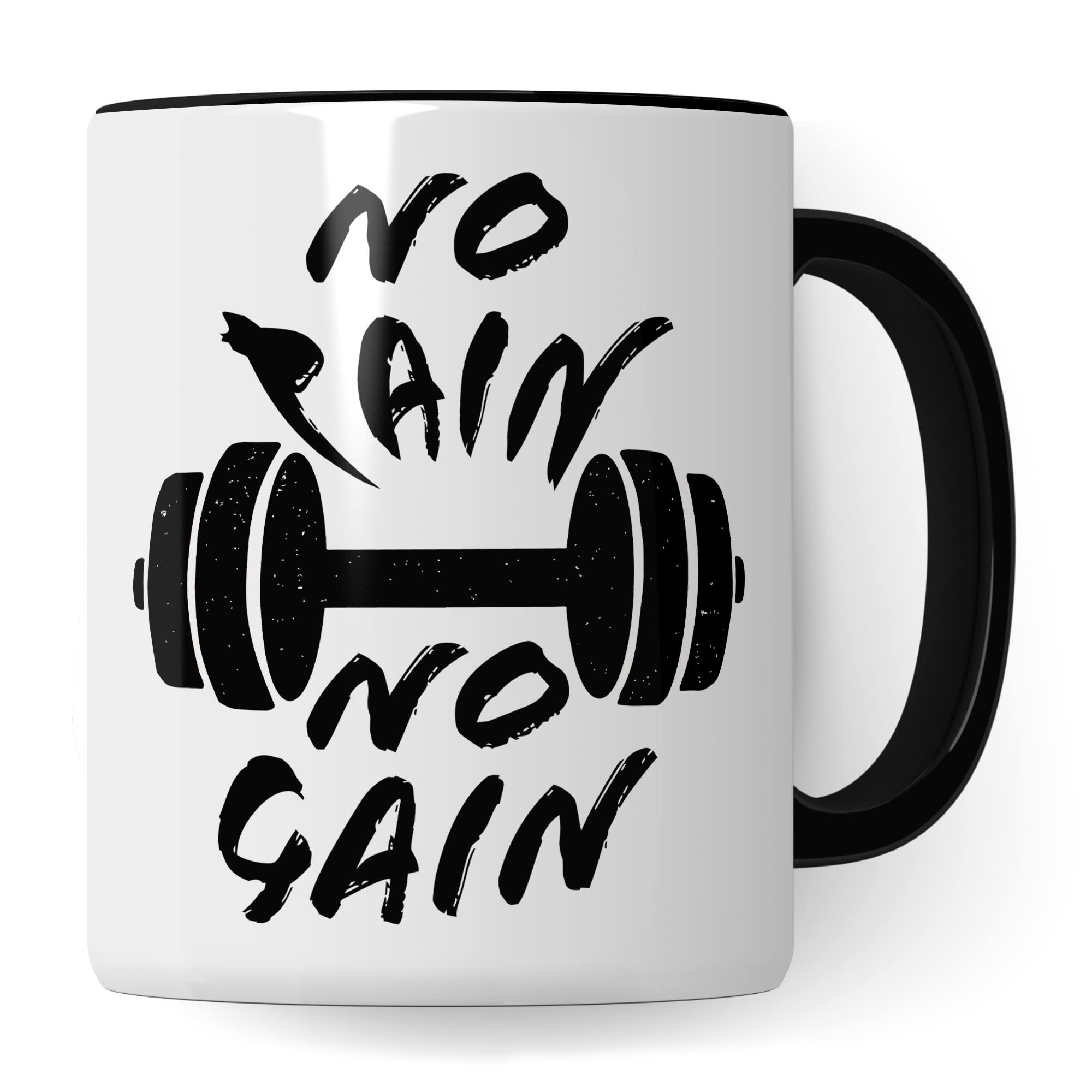 Gym Tasse, Workout Geschenk Bodybuilder Tasse mit lustigem Spruch Kaffeebecher Bodybuilding Kaffeetasse Training Krafttraining Geschenkidee für Gym Trainer Sport Becher