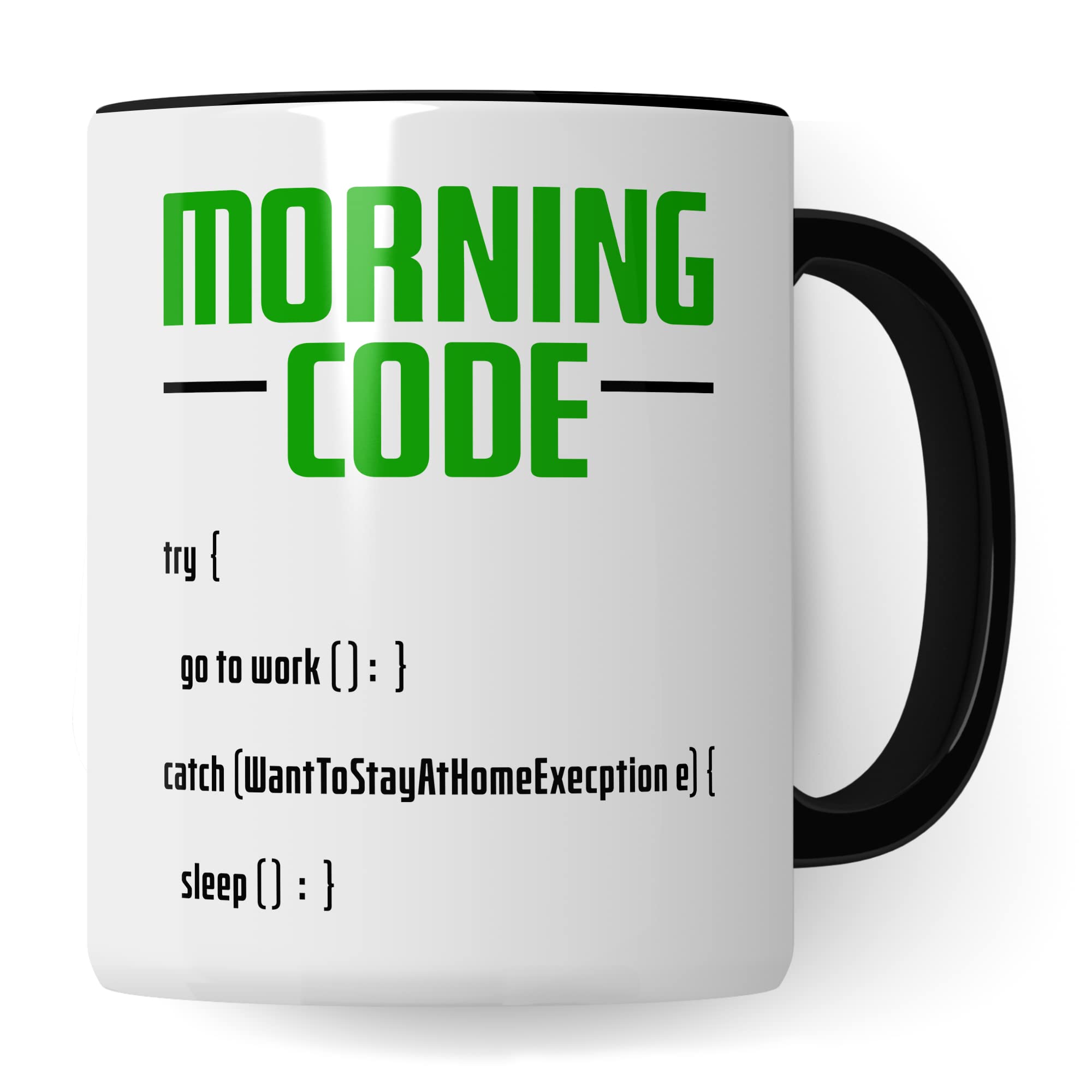 Informatiker Tasse Kaffeetasse Informatik-Student Morning Code Programmieren Kaffee-Becher lustig Geschenk Sarkasmus Geschenkidee Programmierer