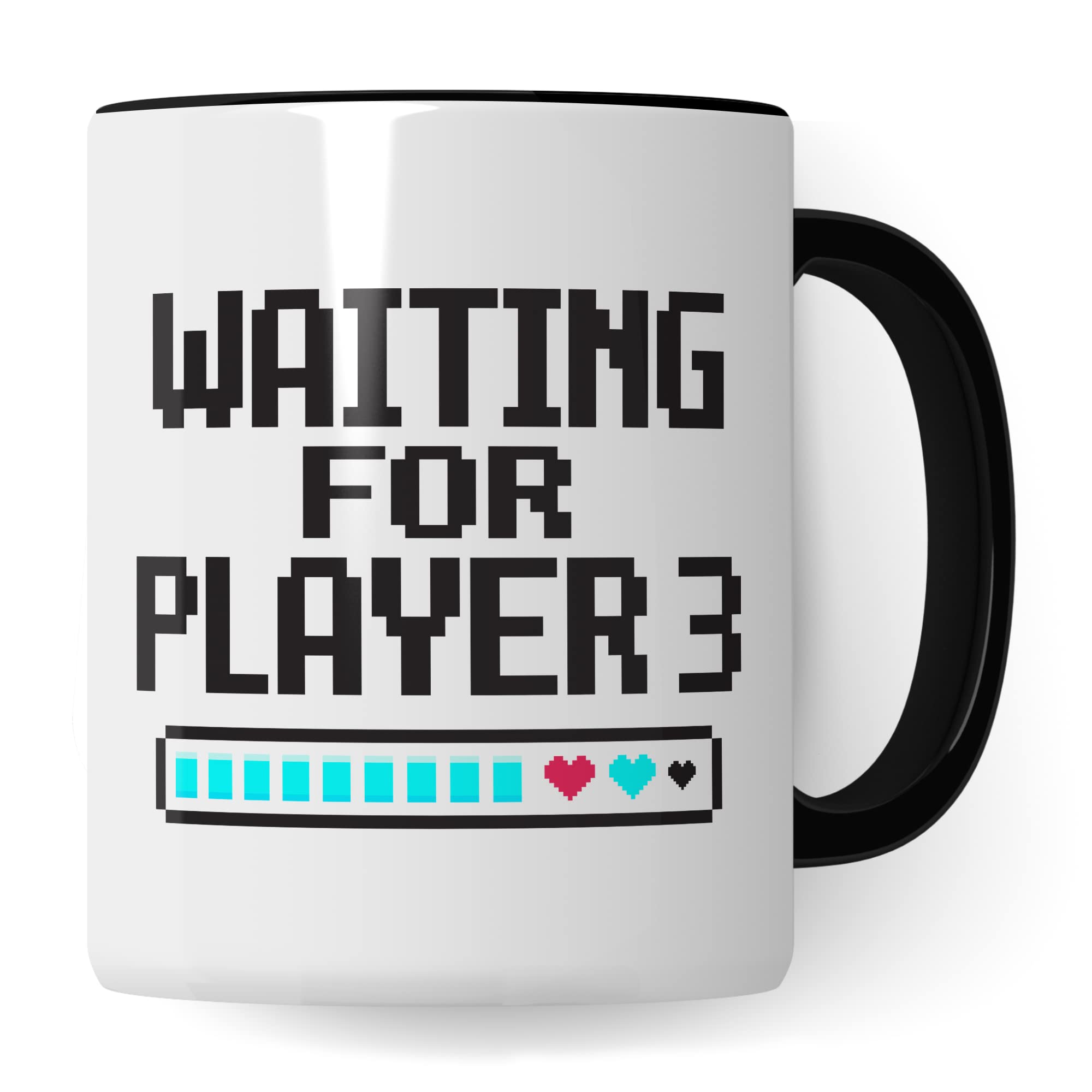 Schwangerschaft Tasse, Waiting for Player 3, Geschenk werdende Eltern, schöner Spruch Geschenkidee werdender Vater werdende Mutter Kaffeetasse, Eltern Geschenk