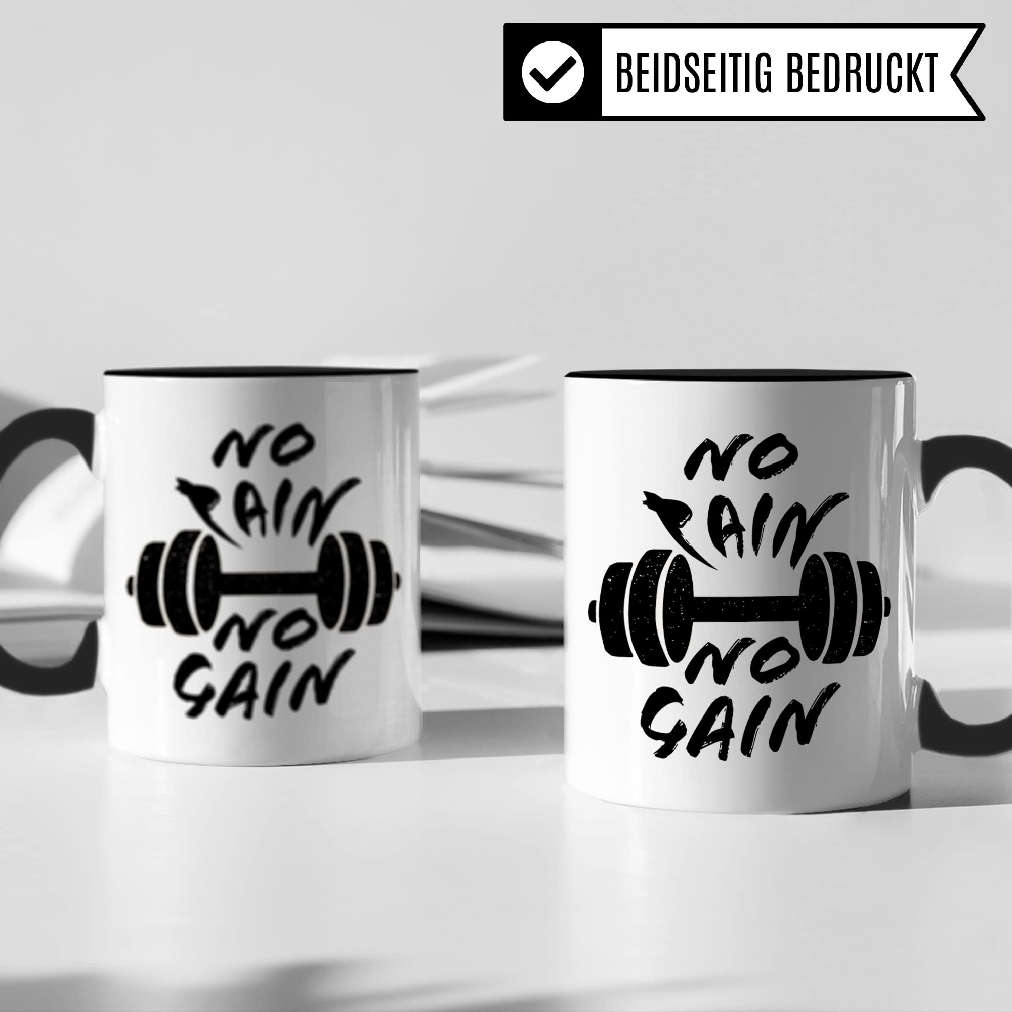 Gym Tasse, Workout Geschenk Bodybuilder Tasse mit lustigem Spruch Kaffeebecher Bodybuilding Kaffeetasse Training Krafttraining Geschenkidee für Gym Trainer Sport Becher