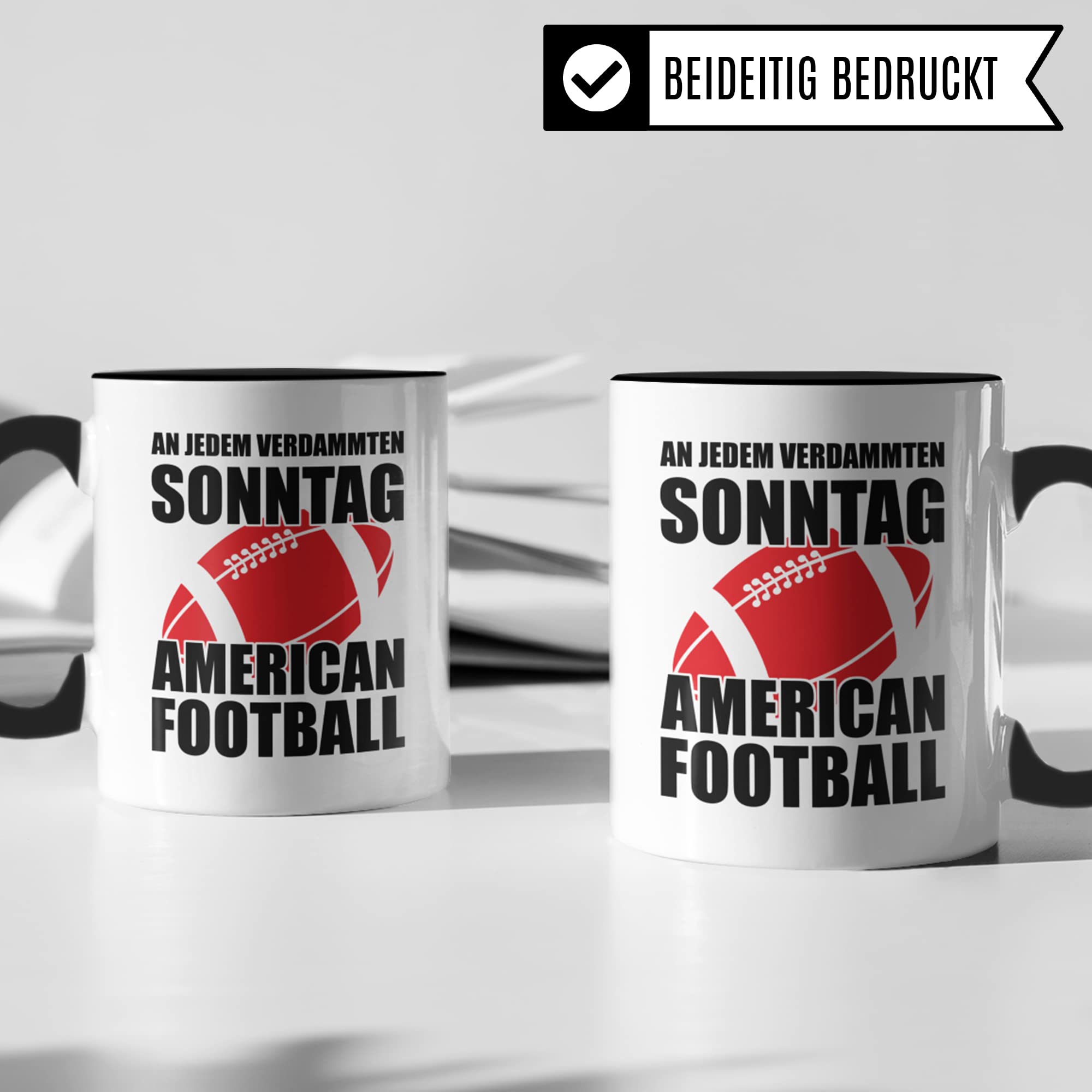 An Jedem Verdammten Sonntag Tasse Football | Kaffeetasse American Football Geschenke für Männer Frauen | Football Deko Fan Kaffee-Becher für Footballmannschaft Footballverein