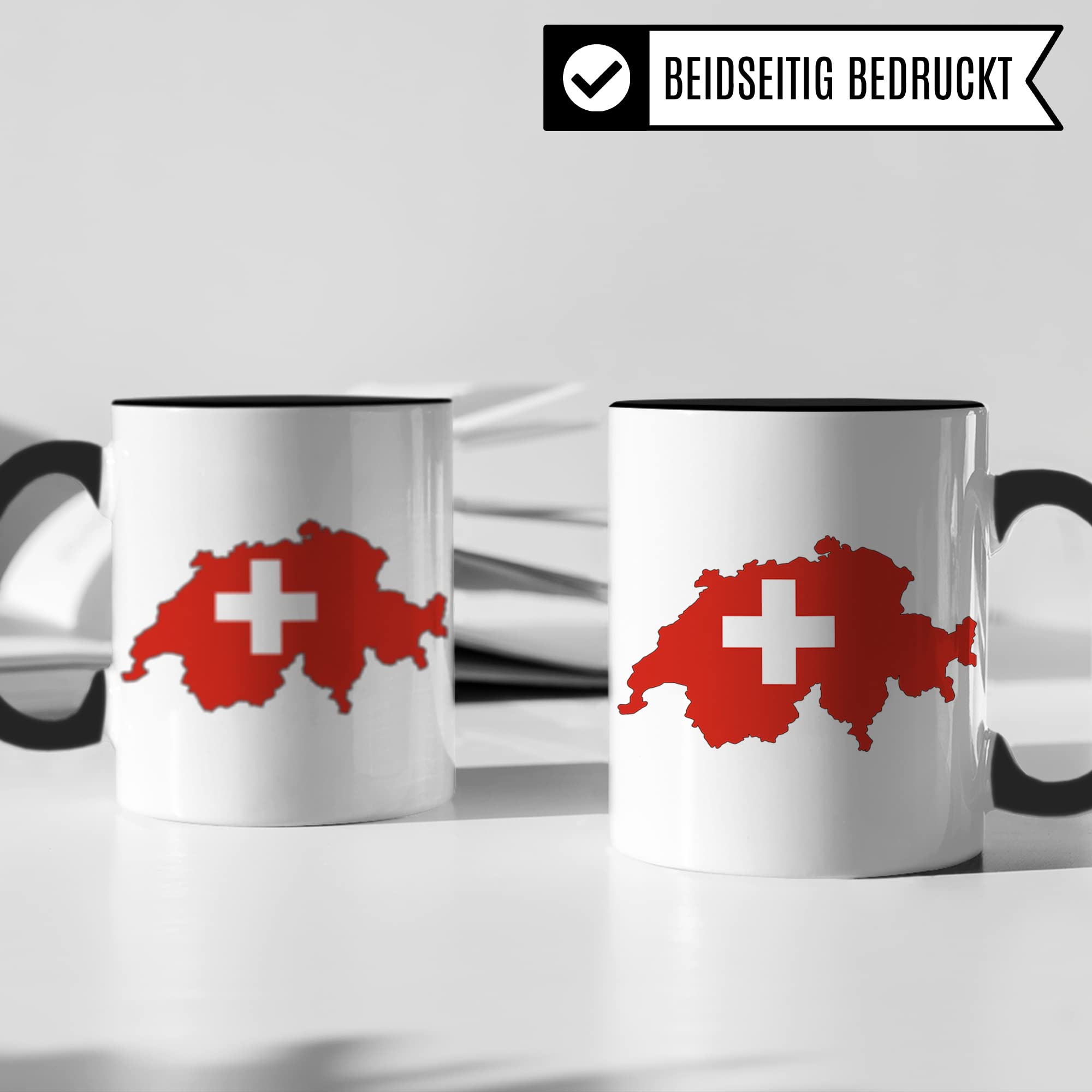 Schweiz Tasse Flagge, Geschenk Schweizerdeutsch Fahne, Kaffeetasse Schweizerdeutsch Schweizerin Schweizer Humor Witz Schweizerisch Becher