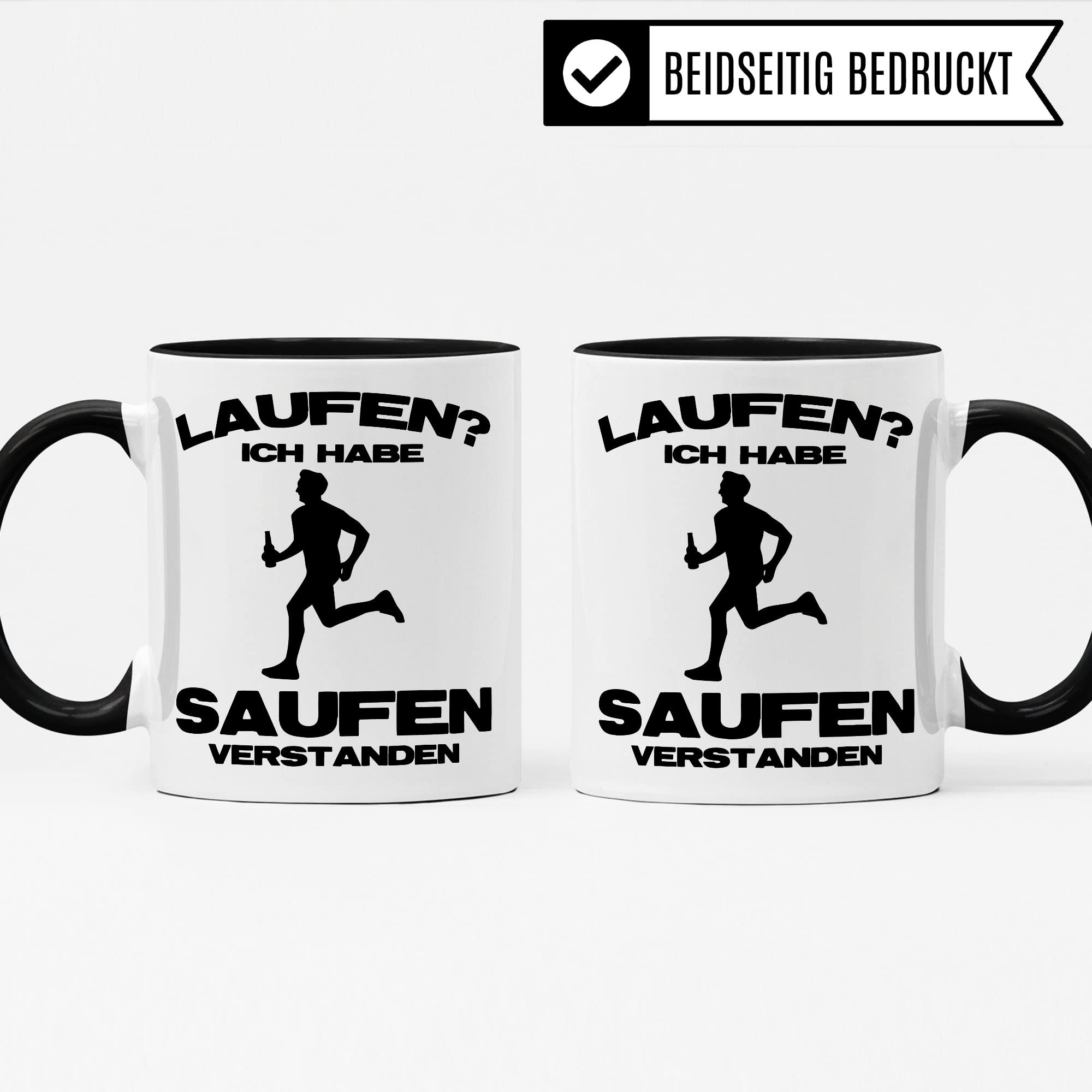 Läufer Tasse Geschenkidee Jogger Kaffeetasse Humor Witz Geschenk für Läuferin Kaffeebecher Joggerin Becher