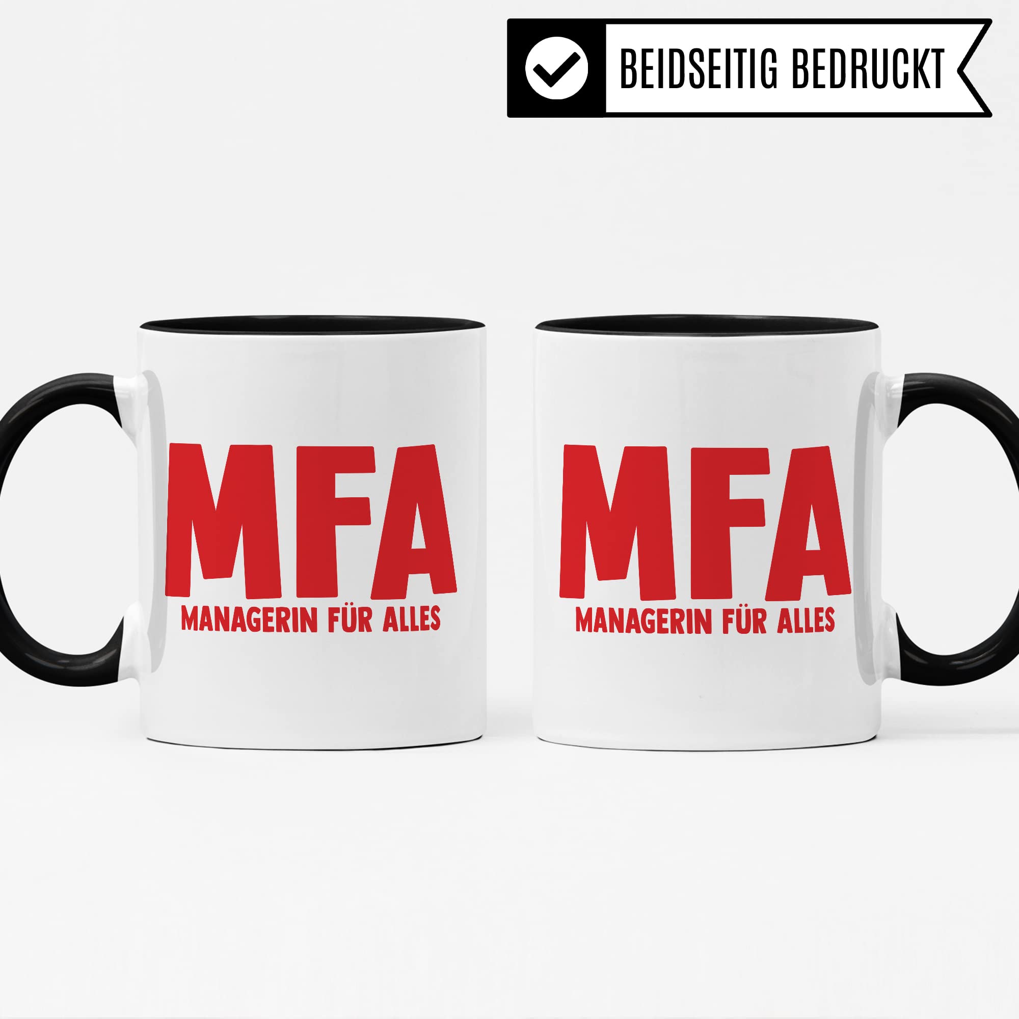 MFA Tasse, MFA - Managerin für alles, Krankenschwester Geschenk Arzthelferin Medizinische Fachangestellte Arzthelferin Kaffee-Becher Medizin Gesundheit