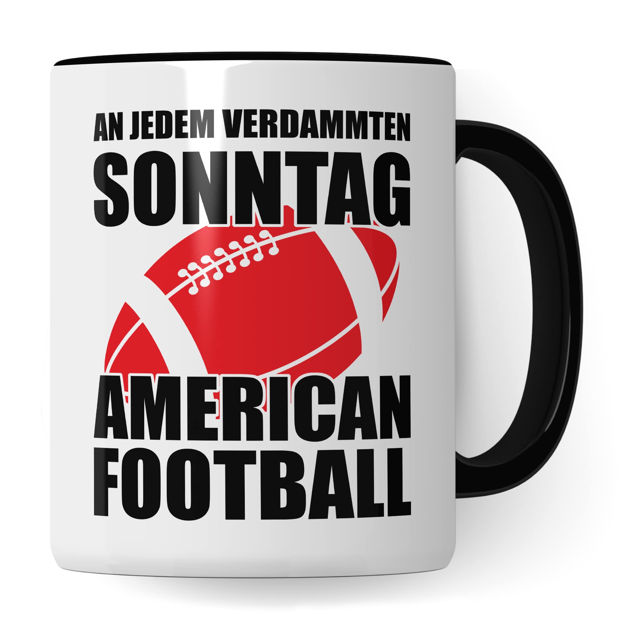 An Jedem Verdammten Sonntag Tasse Football | Kaffeetasse American Football Geschenke für Männer Frauen | Football Deko Fan Kaffee-Becher für Footballmannschaft Footballverein