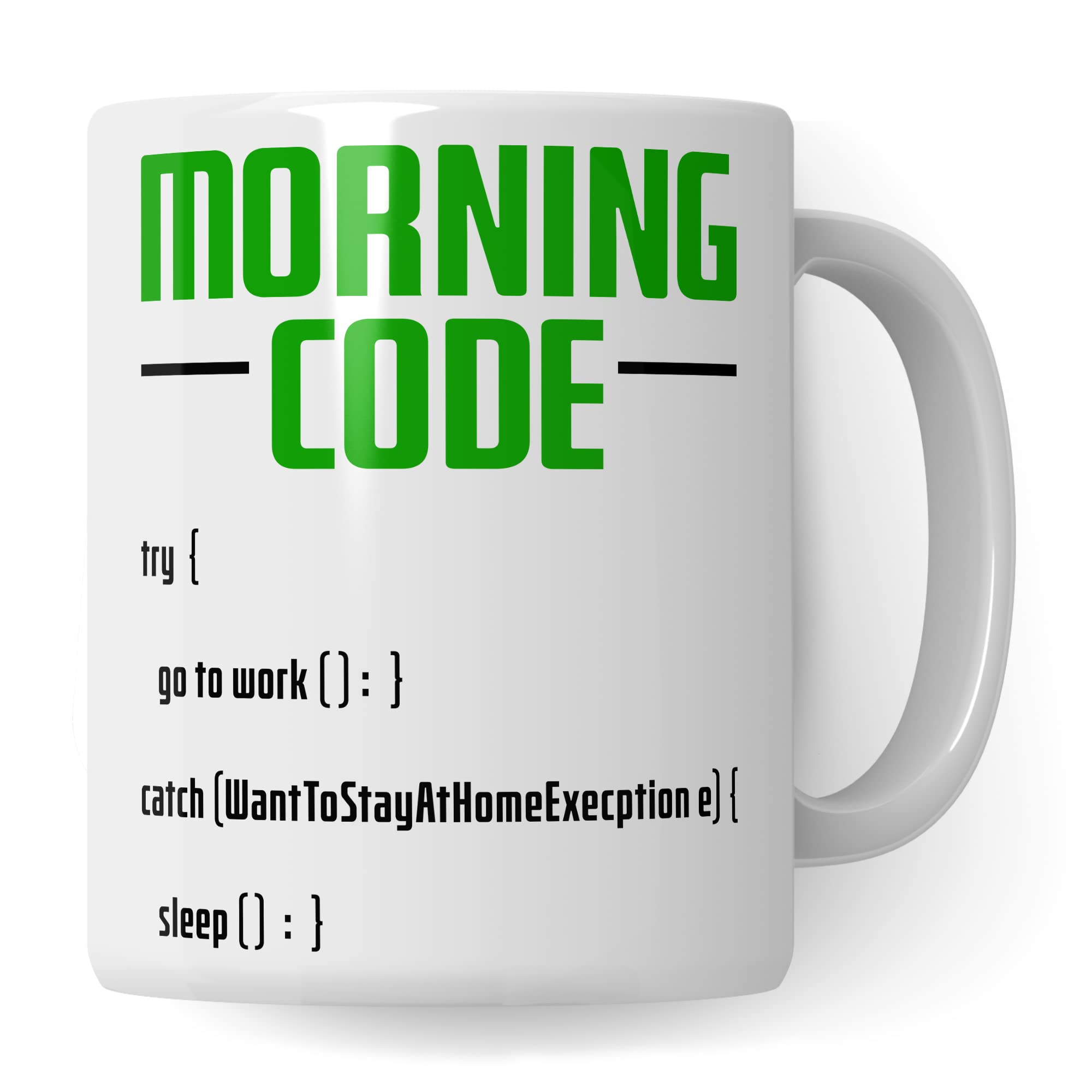 Informatiker Tasse Kaffeetasse Informatik-Student Morning Code Programmieren Kaffee-Becher lustig Geschenk Sarkasmus Geschenkidee Programmierer