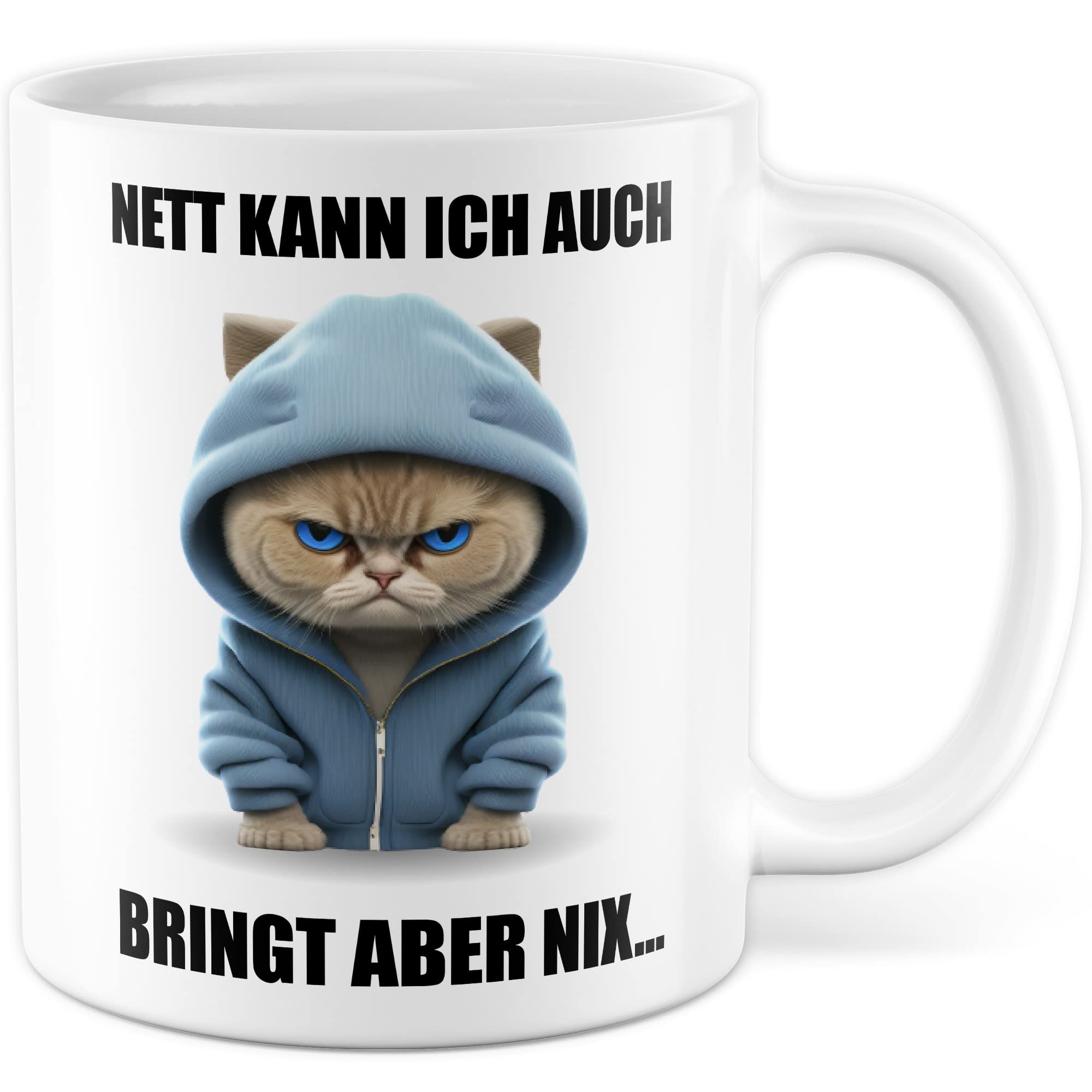 Katzen Tasse Katze Geschenk lustig Katzenmama Geschenkidee Kater Kaffeebecher Katzenpapa Teetasse