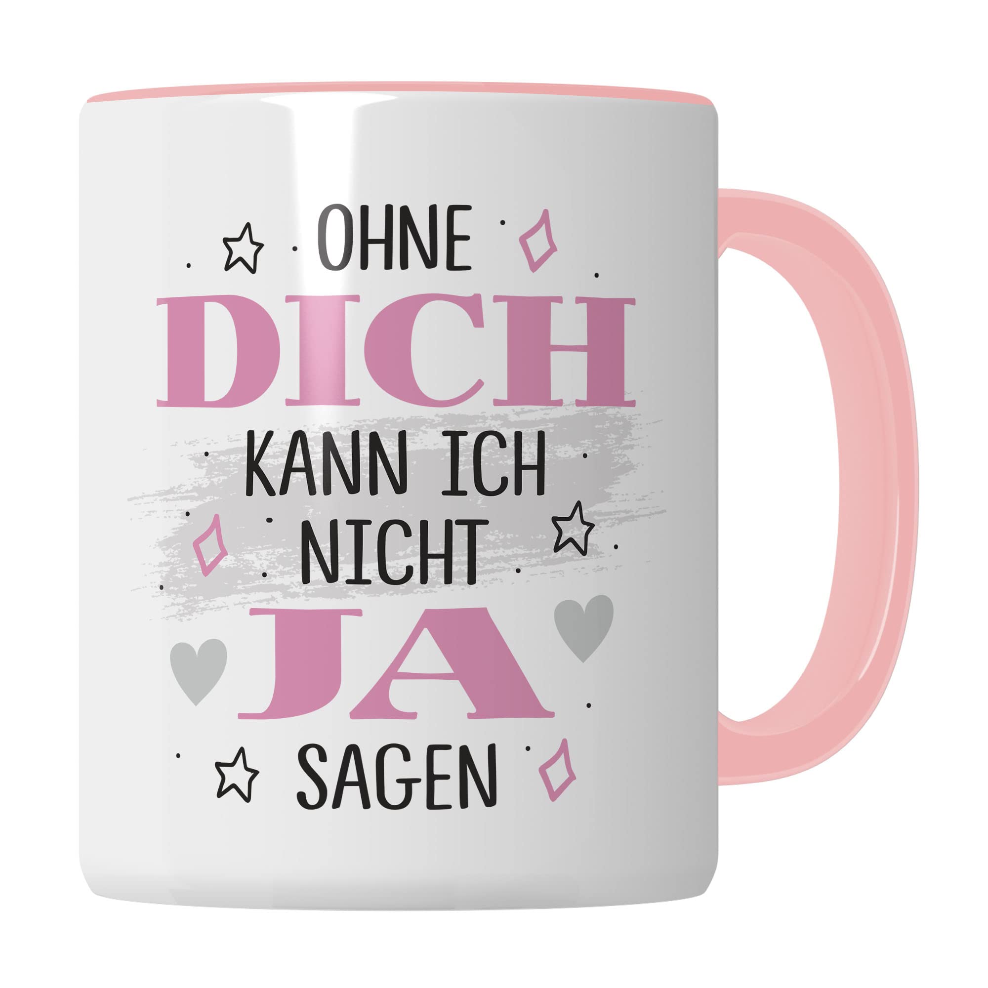 Trauzeugin fragen Tasse Trauzeuge fragen Ohne dich kann ich nicht JA sagen Spruch Geschenk Trauzeugin Trauzeuge süßes Motiv schöne Geschenkidee Kaffeetasse Teebecher Hochzeit