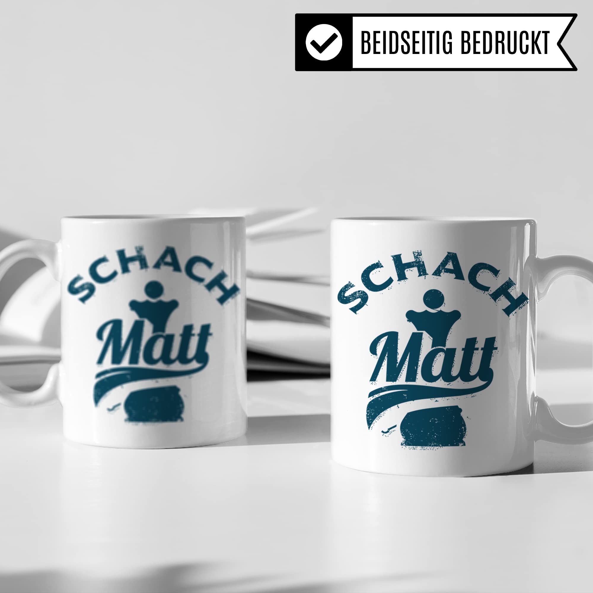 Schachmatt Tasse Geschenkidee, Schachspieler Kaffeetasse Schachspiel Kaffeebecher Humor Witz Geschenk für Schachspieler, Schachfigur Teetasse