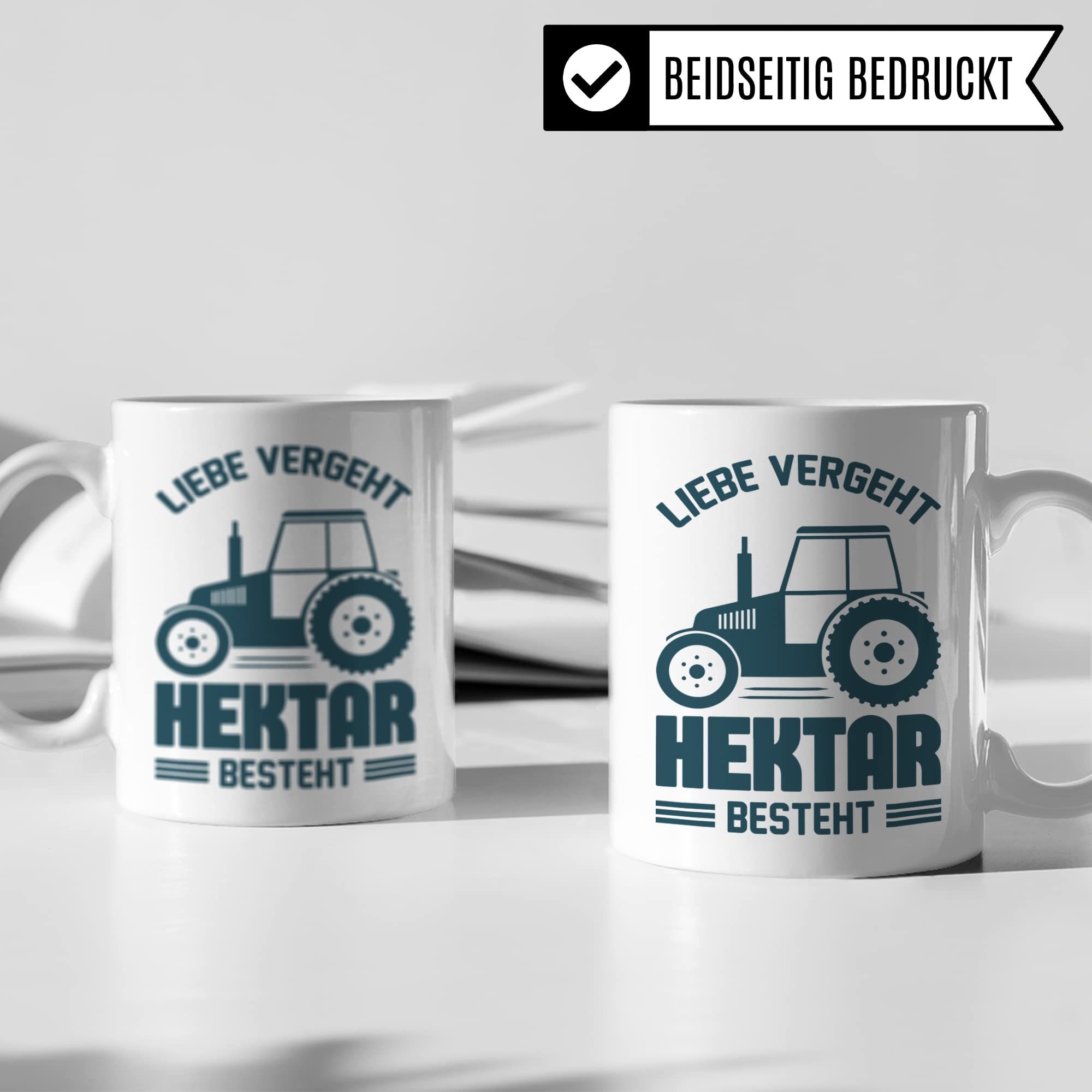 Bauer Tasse Landwirt Geschenk lustig, Kaffeetasse Beruf Landwirt Tasse mit Traktor Motiv Trecker Geschenkidee Kaffeebecher Teetasse Landwirt