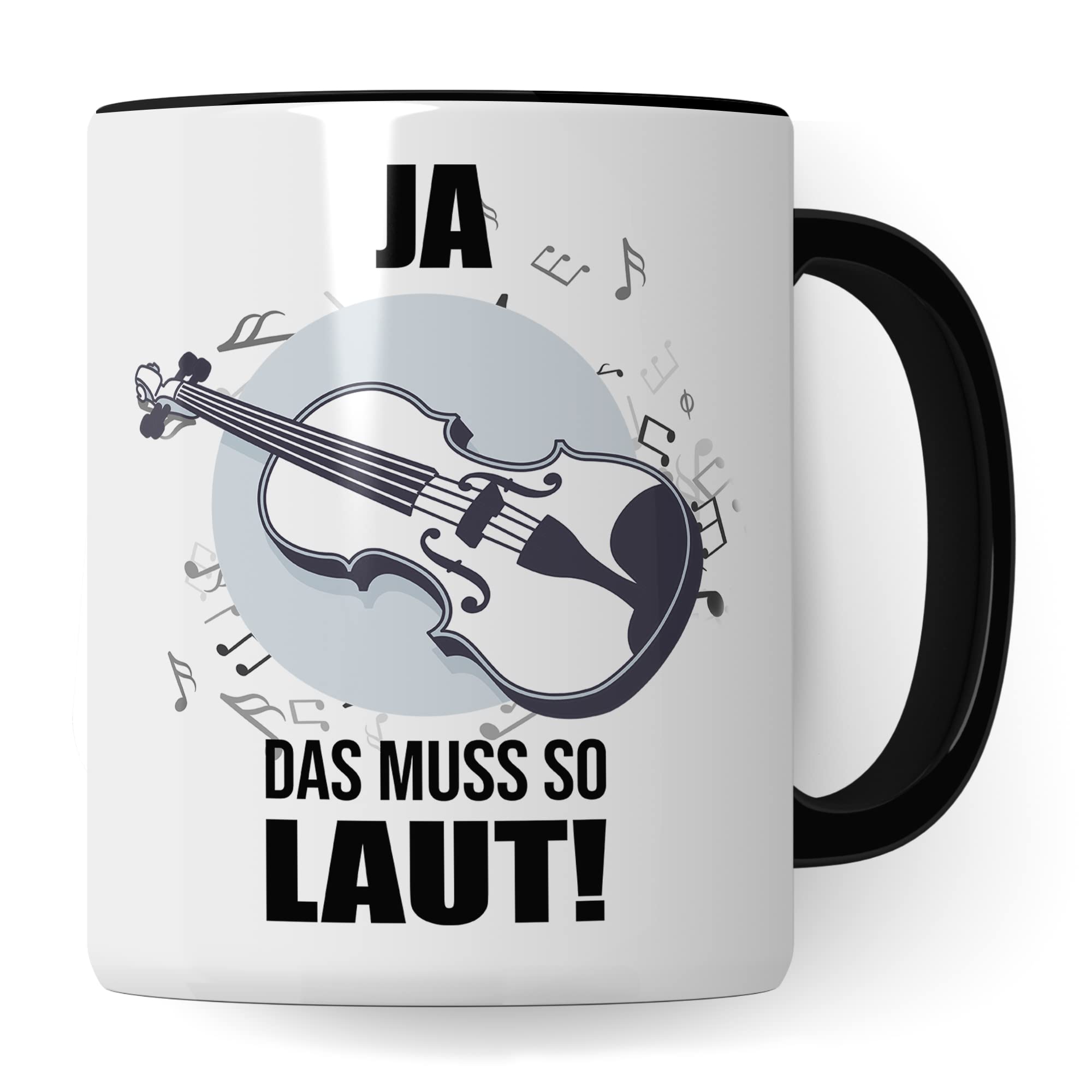 Geige Tasse - Musik Geschenk für Violinist Violinistin - Kaffeetasse Violine Geiger Geigerin Musiker Geigenspieler - Instrument Geschenkideen Becher Orcherster Spruch Kaffeebecher