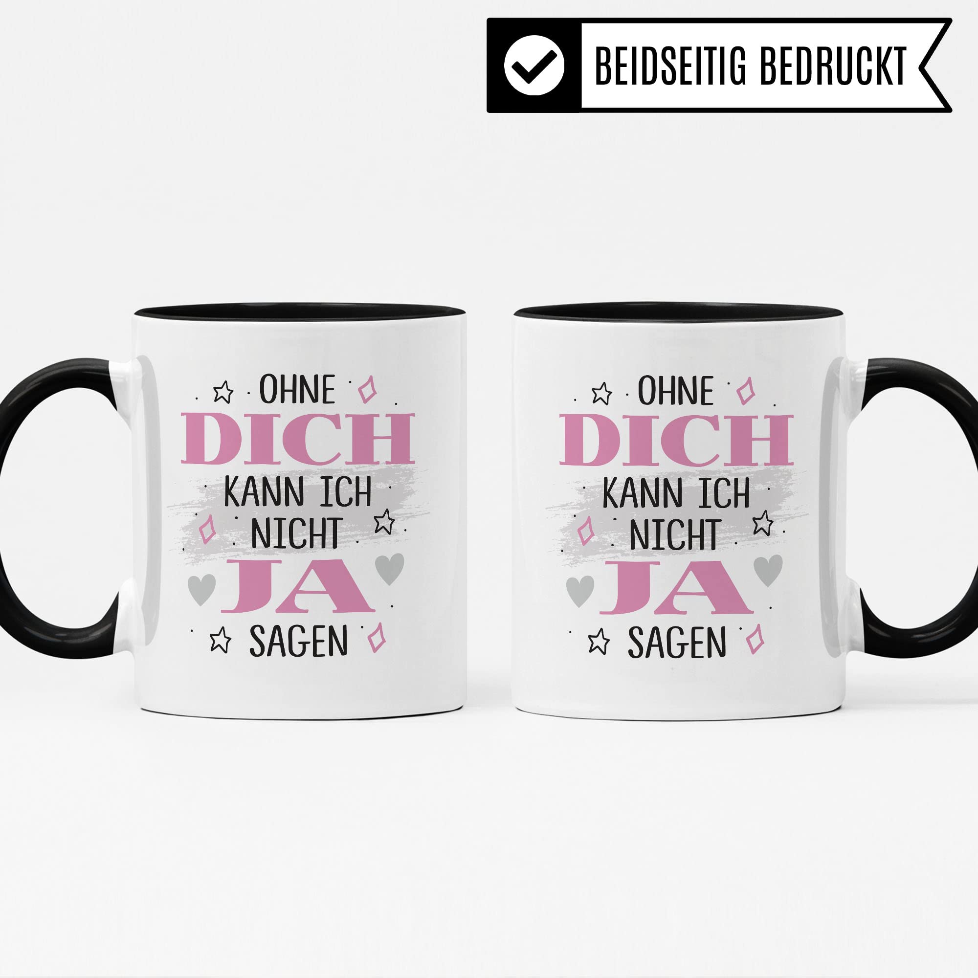 Trauzeugin fragen Tasse Trauzeuge fragen Ohne dich kann ich nicht JA sagen Spruch Geschenk Trauzeugin Trauzeuge süßes Motiv schöne Geschenkidee Kaffeetasse Teebecher Hochzeit