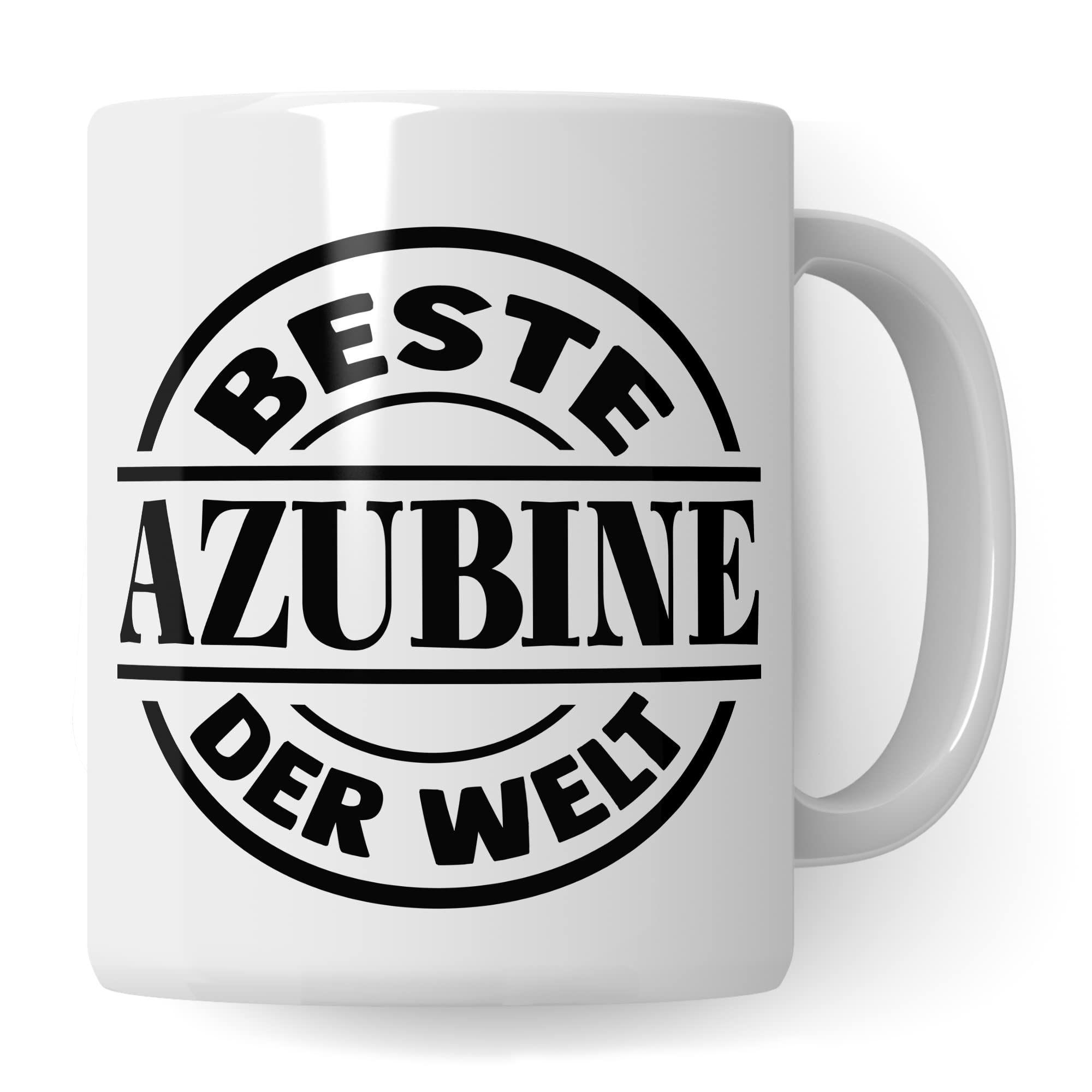 Azubi Tasse, Bester Azubi der Welt Spruch Kaffeetassen Ausbildung Kaffee-Becher Lehrling Ausbildung Becher Geschenkidee Azubine-Geschenk Auszubildende Tasse mit Spruch lustig