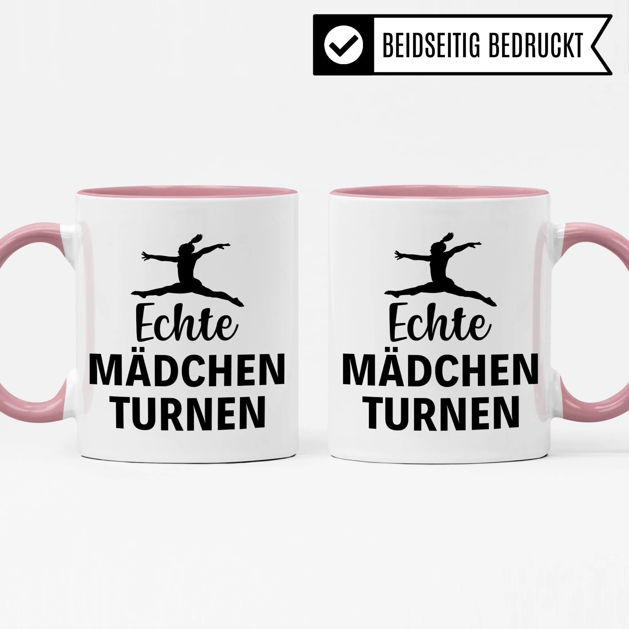 Turn Tasse, Turnerin Geschenk, Turner Kaffeebecher, Kaffeetasse Humor Witz Geschenkidee für Turnen, Mädchen Becher