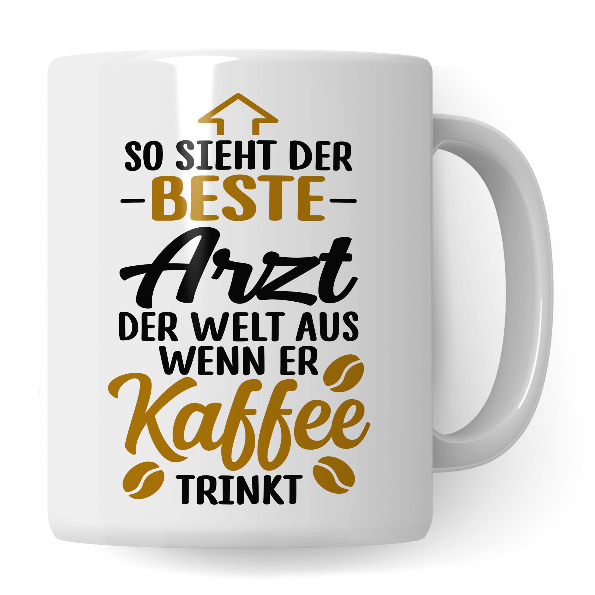 Arzt Tasse, So sieht der beste Arzt der Welt aus wenn er Kaffee trinkt, Arzt Danke Geschenk, Dankeschön Tasse schöner Spruch süßes Motiv Kaffeetasse Berufe Tasse