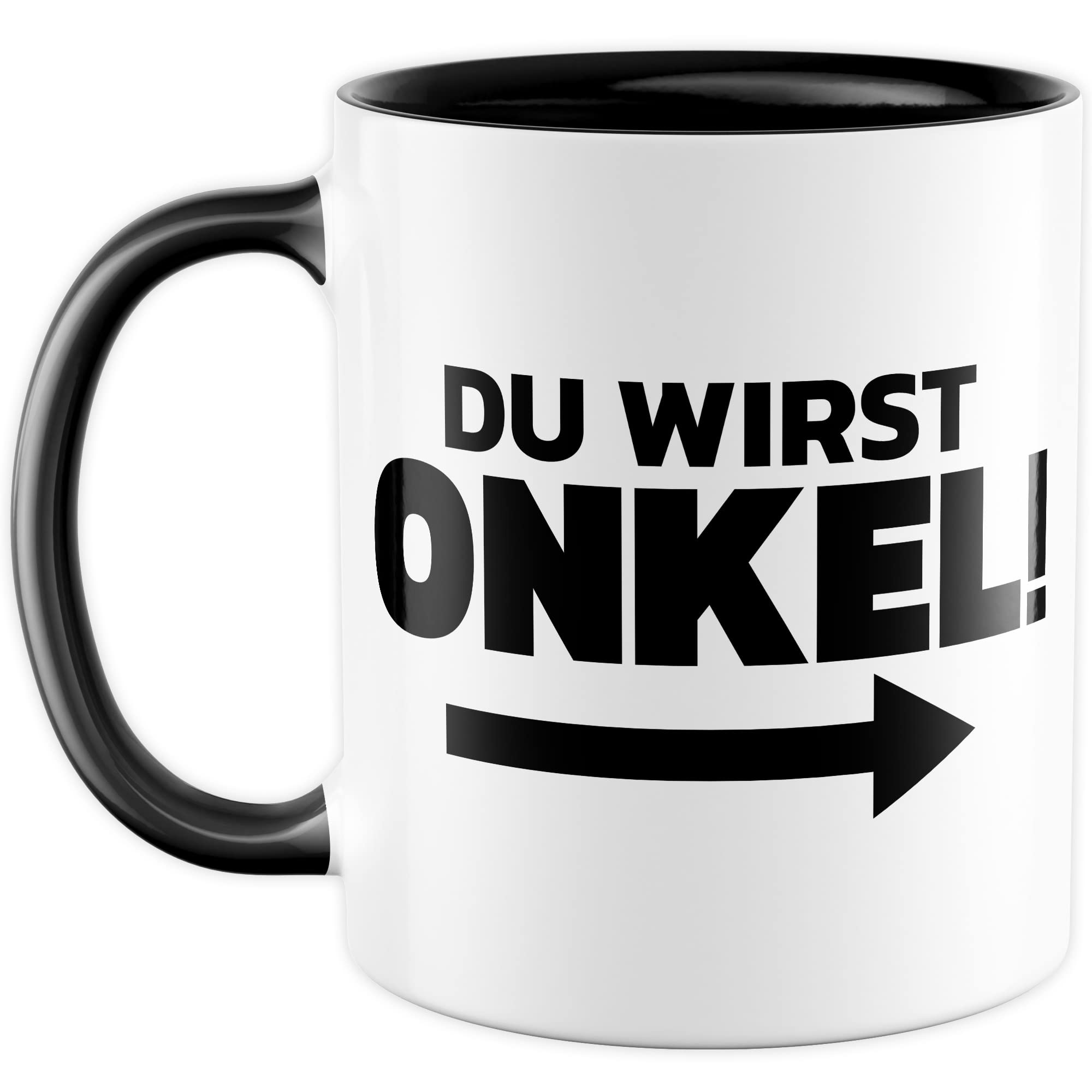 Du wirst Onkel Tasse Geschenk lustig Bruder Kaffeetasse Nichte Kaffee-Becher Neffe Geschenkidee werdender Onkel Definition Motiv Familie Humor Geschwister Patenonkel Pate