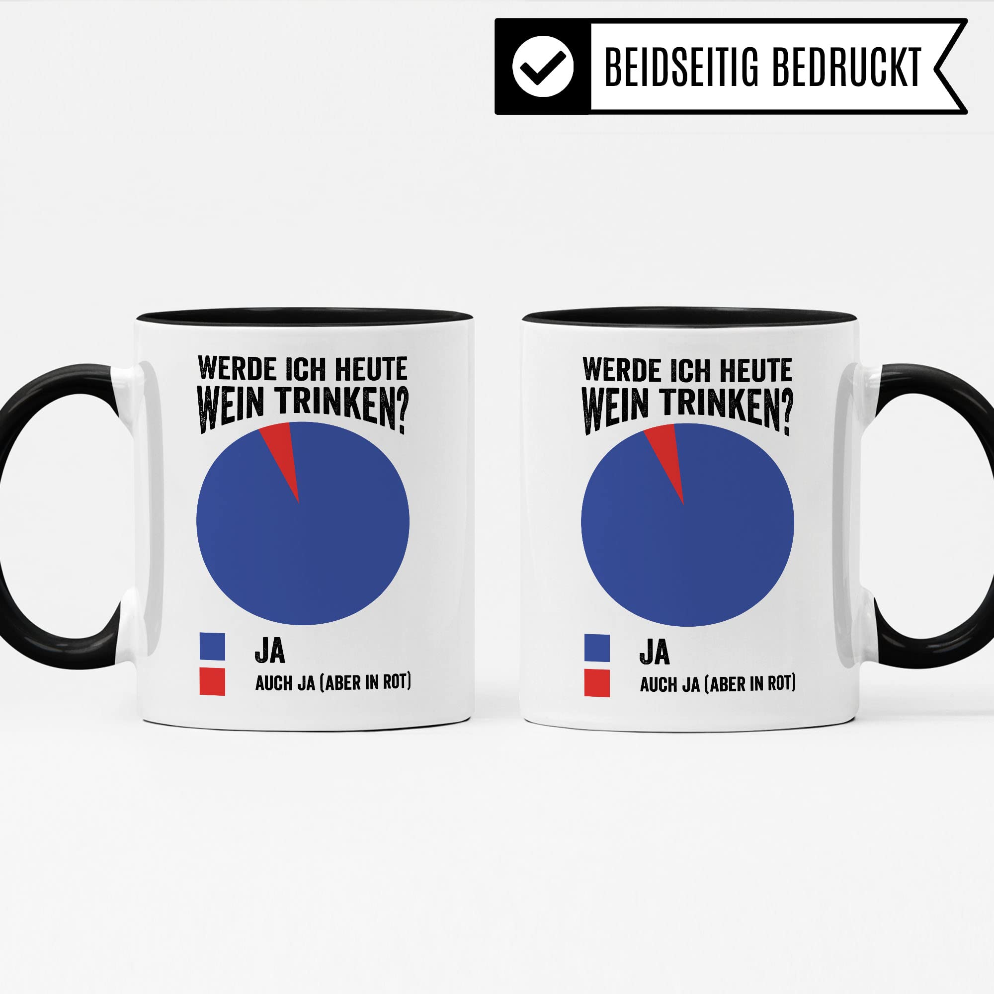 Wein Tasse Geschenkidee Kaffeetasse Humor Witz Geschenk für Weintrinker Kaffeebecher Sommelier Becher
