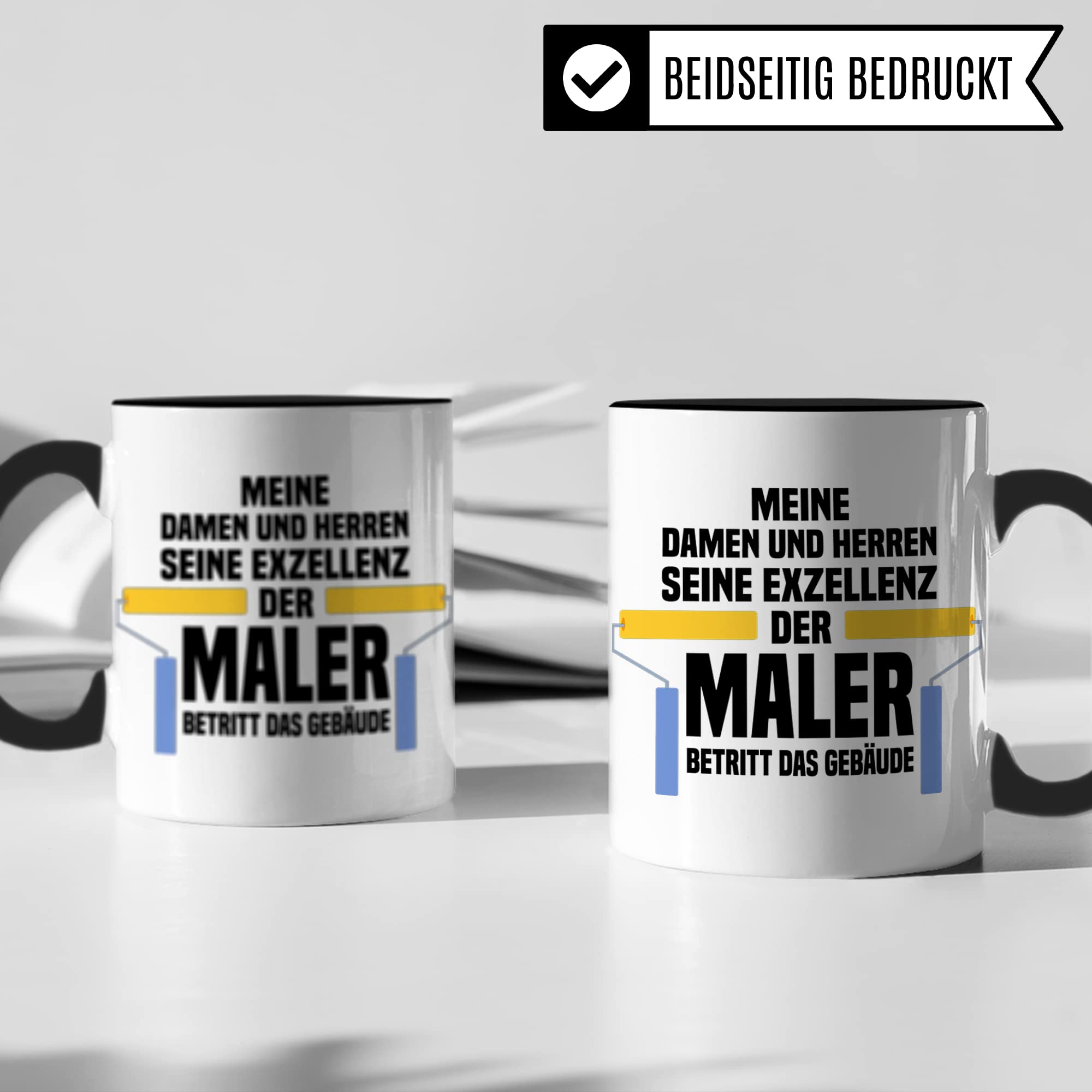 Tasse Maler, Lackierer Geschenkidee Malermeister Tasse mit Spruch lustig Malerin Geschenk, Kaffeetasse Humor Witz Geschenk für Malerbetrieb, Kaffeebecher für Männer Frauen