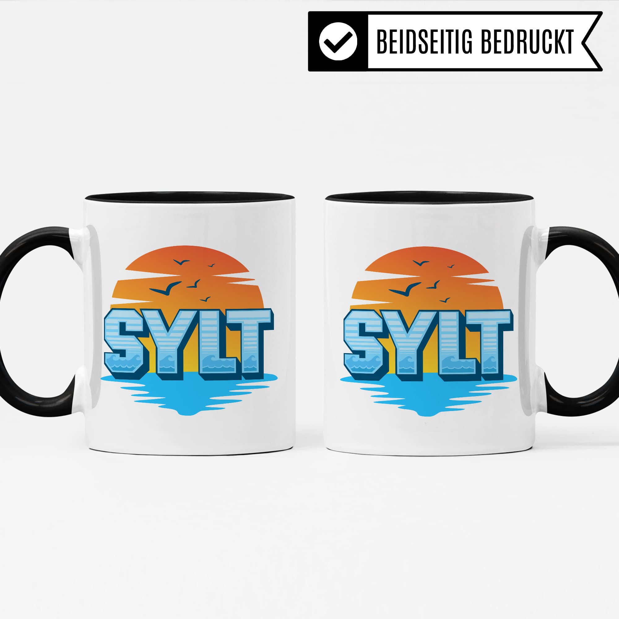 Sylt Tasse Kaffee-Tasse Kaffee-Becher Geschenkidee für Syltliebhaber Geschenk Syltfan Tasse Insel Sylt