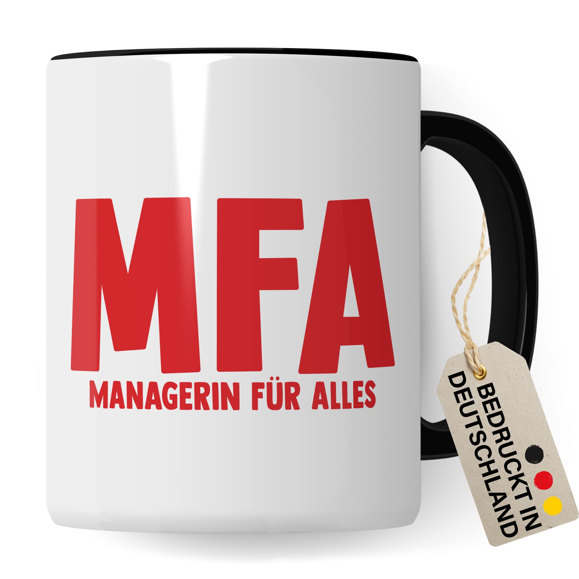 MFA Tasse, MFA - Managerin für alles, Krankenschwester Geschenk Arzthelferin Medizinische Fachangestellte Arzthelferin Kaffee-Becher Medizin Gesundheit