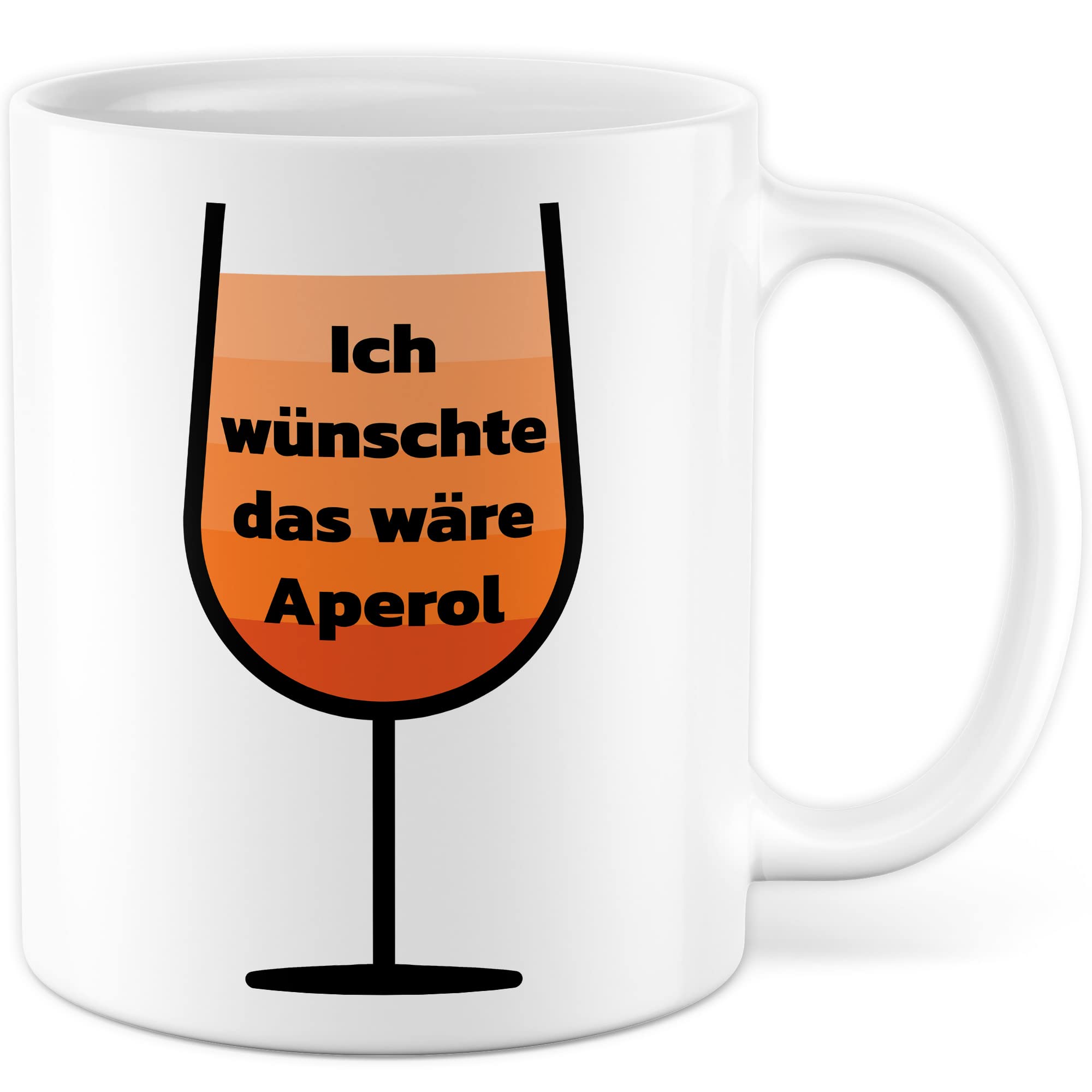 Aperol Tasse Sommer Geschenk Kaffeetasse mit lustigen Spruch Pfeil und Frauen Geschenkidee Spritzer Kaffeebecher Teetasse