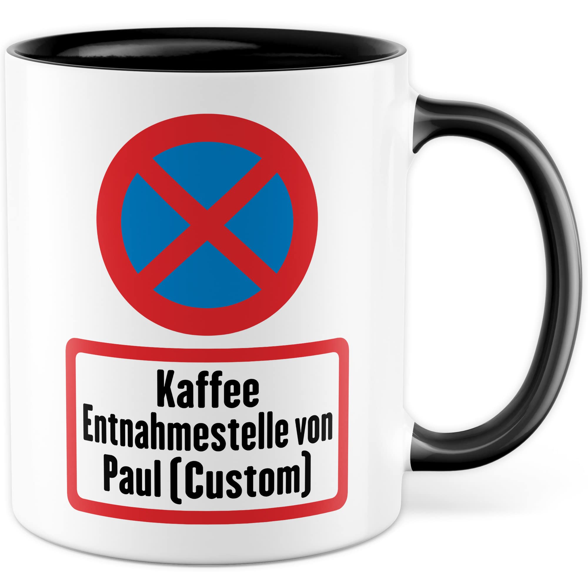 Kaffee Entnahmestelle Tasse Feuerwehr Geschenkidee Kaffeetasse mit lustigen Spruch Geschenk für Feuerwehrmann Kaffeebecher Feuerwehrauto Becher