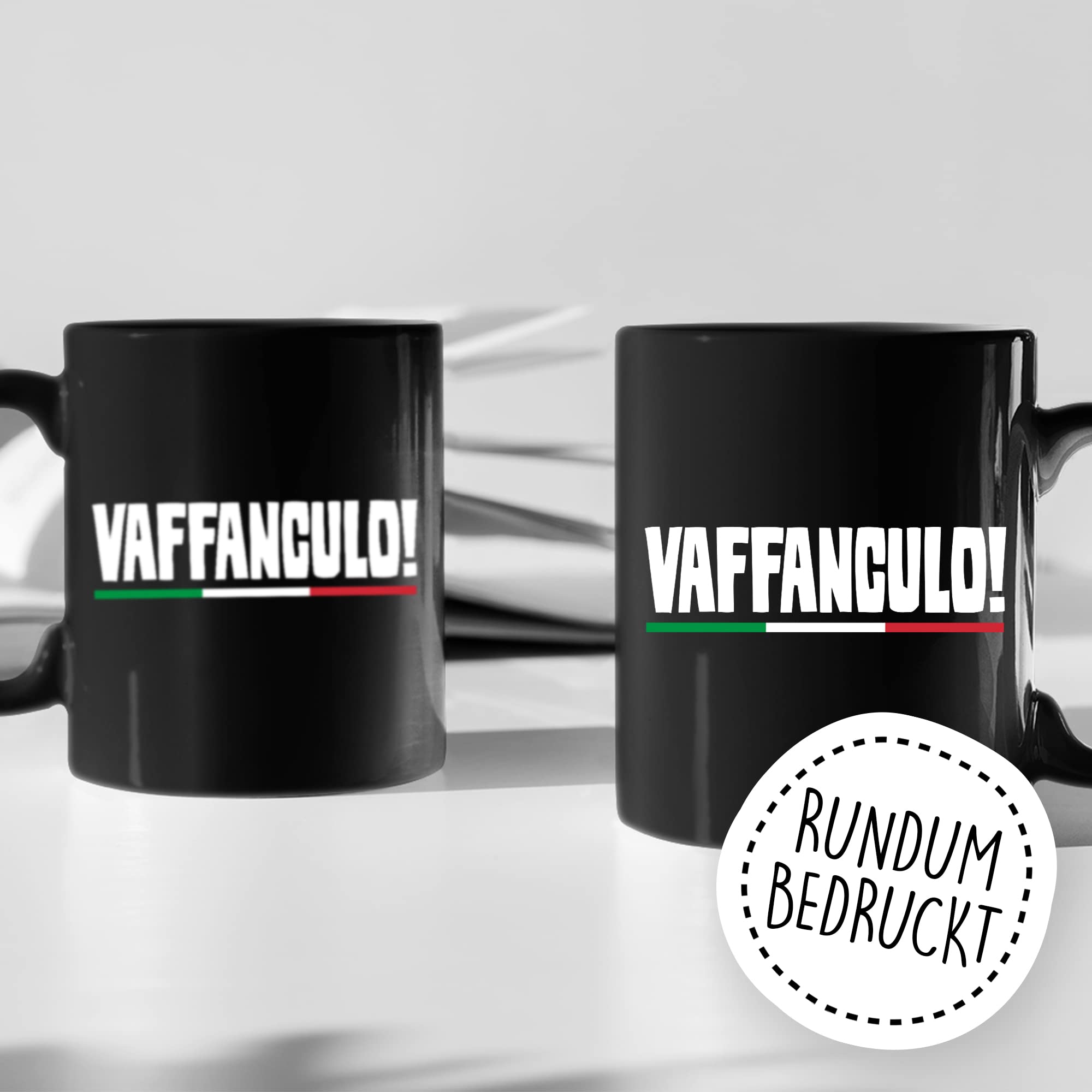 Vaffanculo Tasse lustige Kaffeetasse mit Spruch italienisch Kaffee-Becher Italienern Witz Vaffanculo Geschenkidee Italiener Italienerin Geschenk Italien italienisch Sarkasmus Schimpfwort Beleidigung Sprache