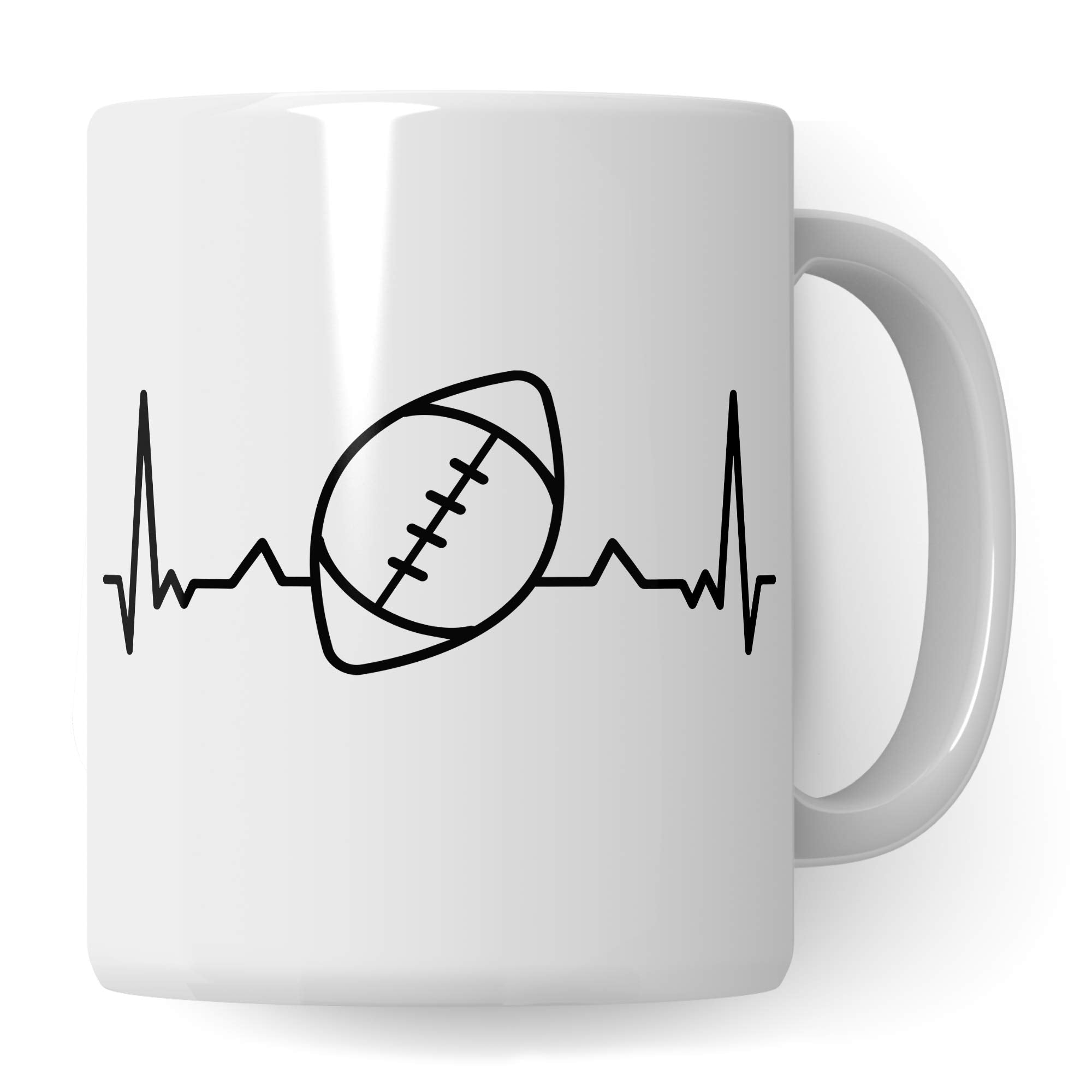 Pagma Druck Football Tasse Geschenk, American Football Spruch Becher Footballspieler Geschenkidee, Kaffeetasse für Footballer