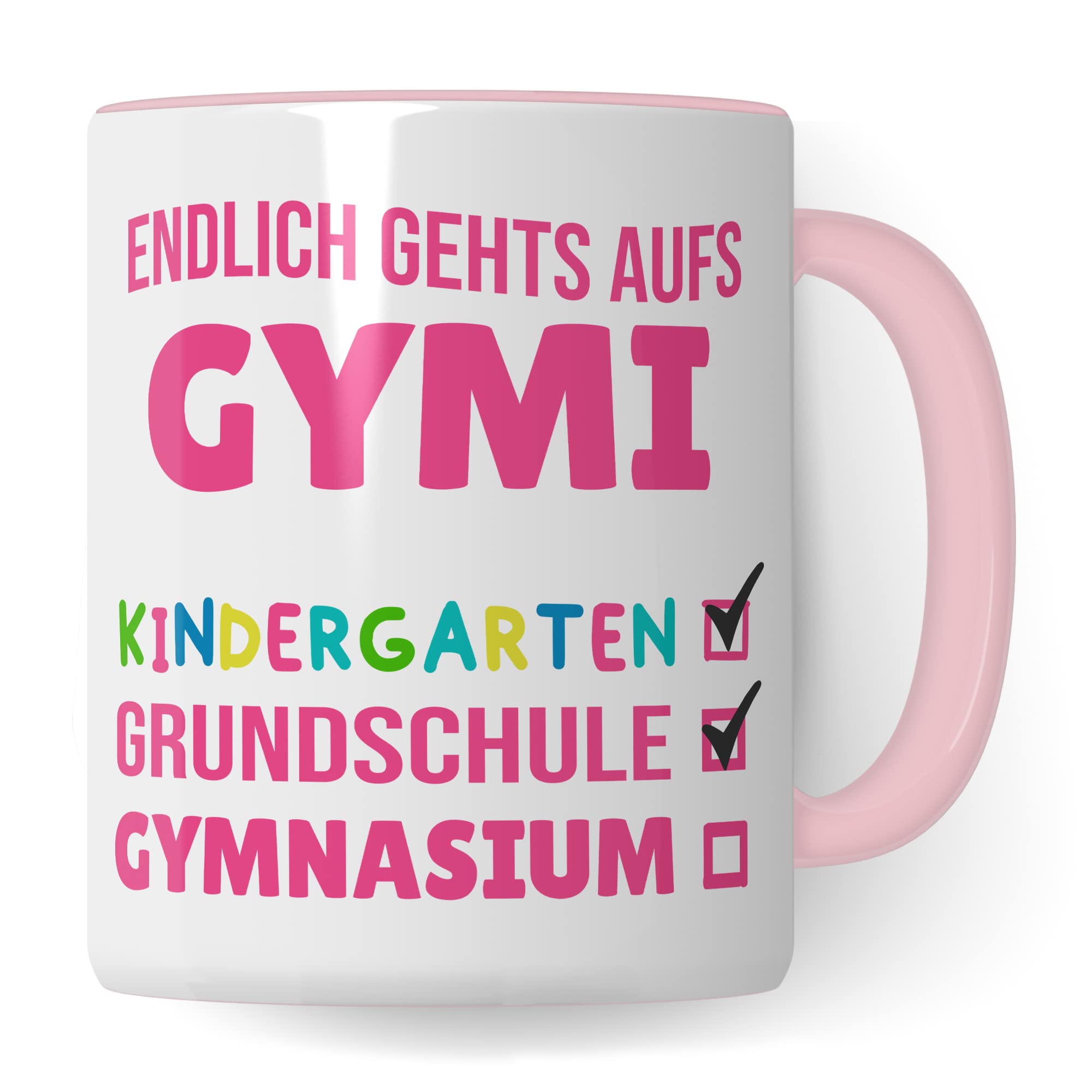 Tasse 5. Klasse Gymnasium - Geschenk Schulwechsel Grundschule Gymnasium Übergang - Geschenkidee Übertritt Gymnasiast Jungen - Kakaobecher Schule Schüler Gymi Becher