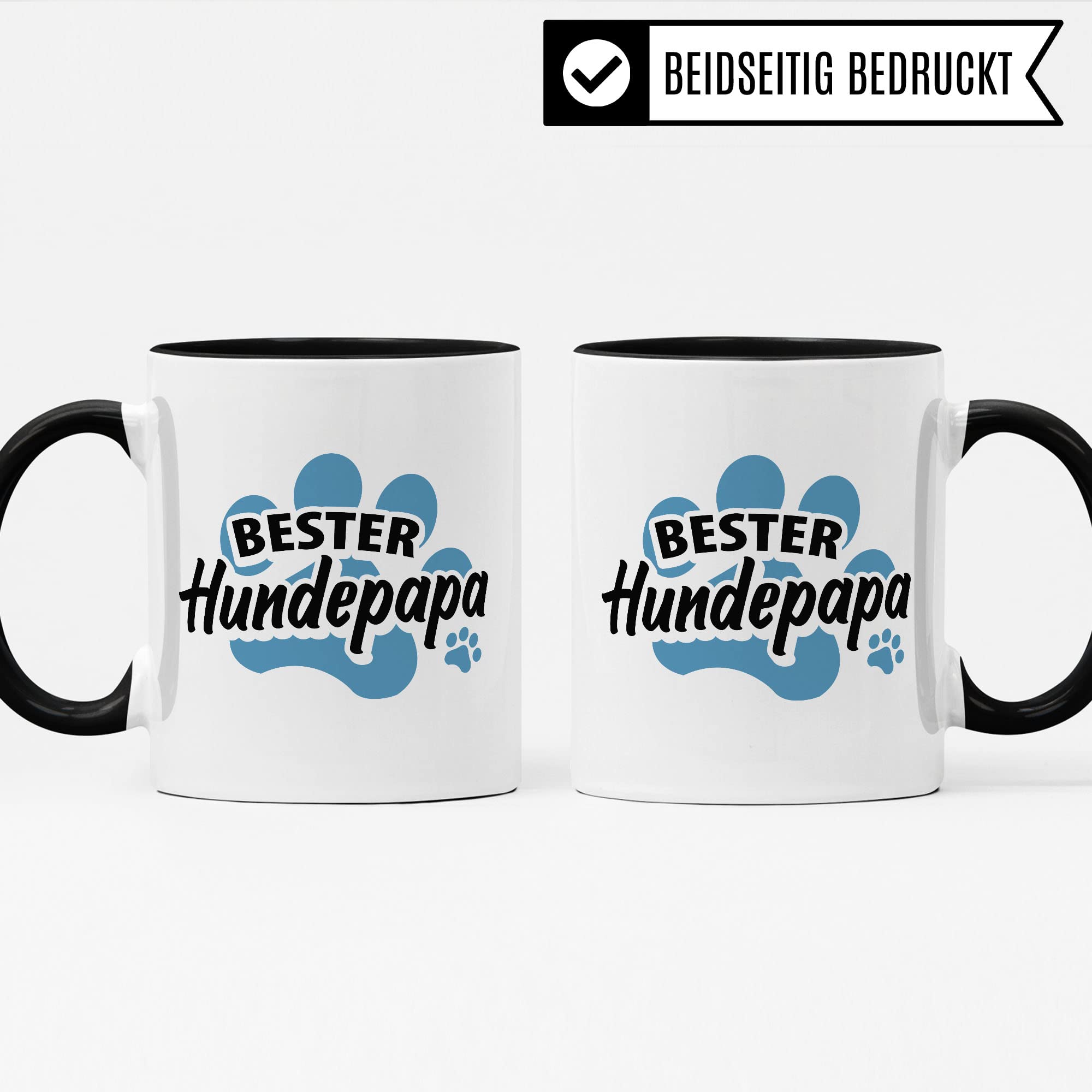 Hundepapa Tasse Geschenkidee Herrchen Kaffeetasse Geschenk für Hundebesitzer Kaffeebecher Hunde Becher