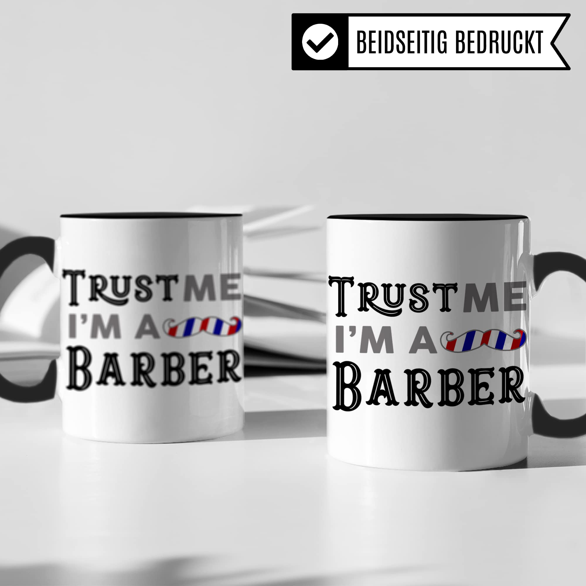 Barber Tasse, Friseur Geschenkidee, Barbershop Tasse mit Spruch lustig, Friseur Geschenk, Kaffeetasse Humor Witz Geschenk für Friseure, Kaffeebecher für Männer