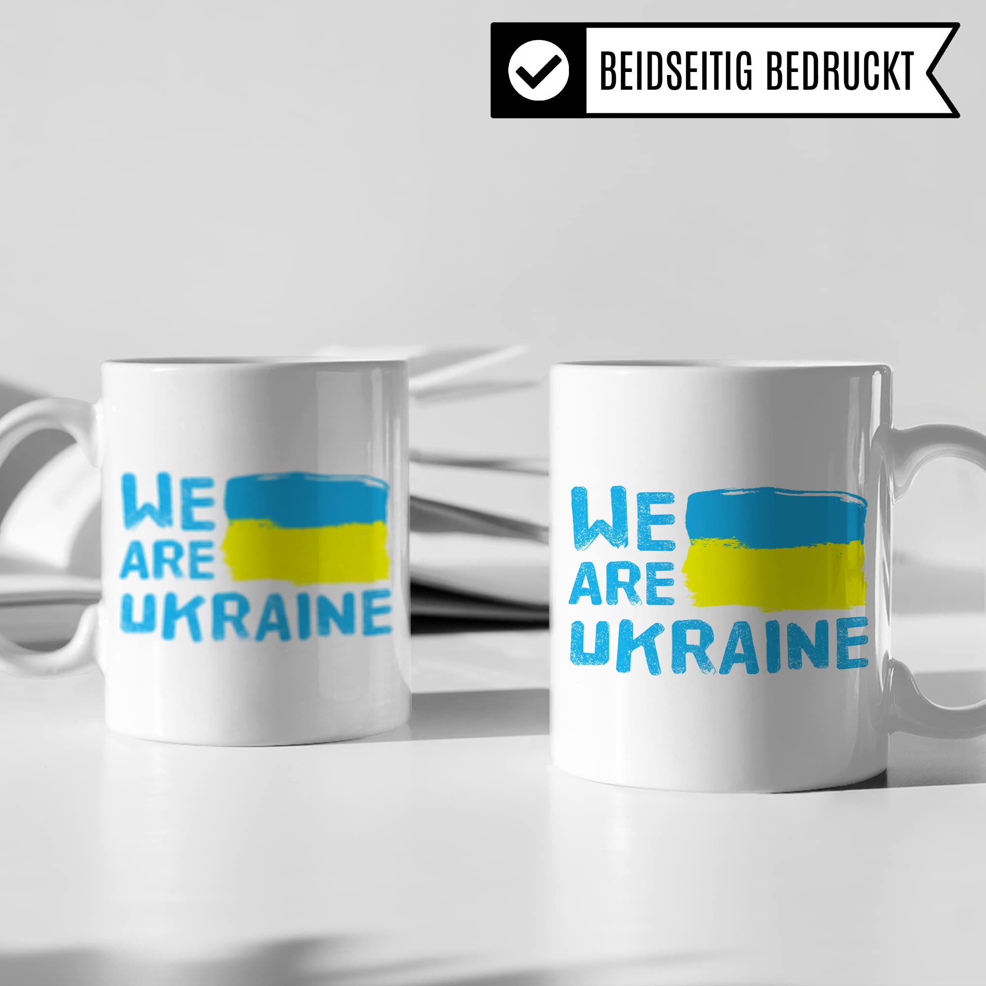 Ukraine Tasse: We are Ukraine - Ukrainer Flagge Kaffeebecher Geschenk Land Europa Kaffeetasse