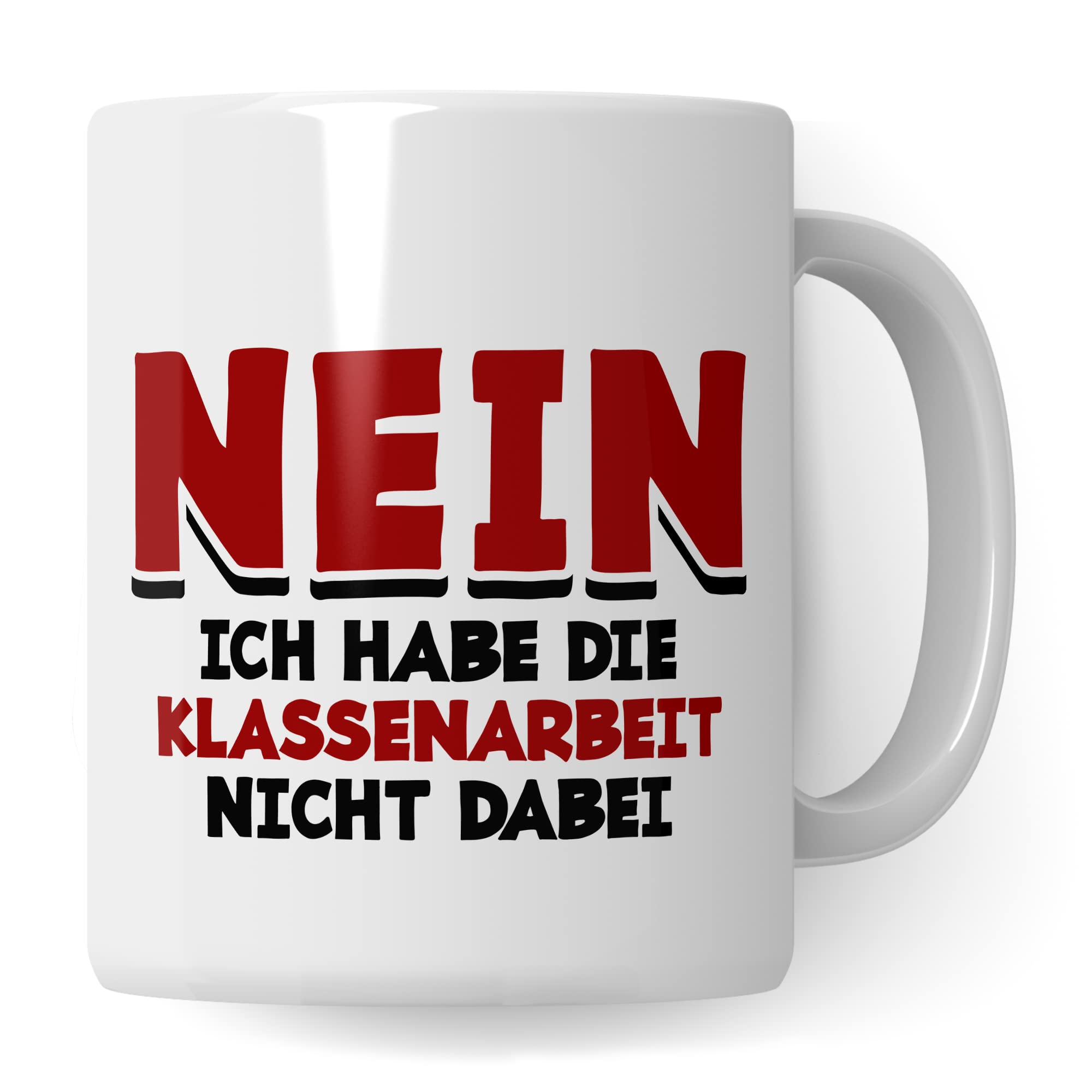 Tasse Lehrer lustig mit Spruch Geschenk-Idee Grundschule Gymnasium Realschule Mittelschule Referendar Abschied Abschiedsgeschenk Klassenarbeit Kaffee-Becher