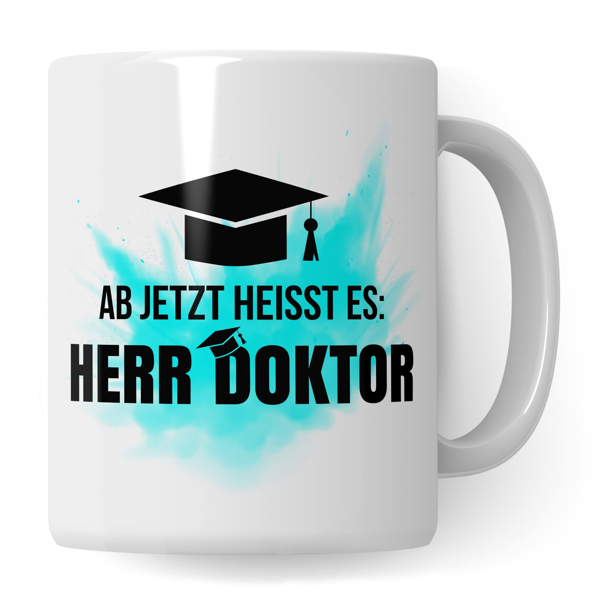 Doktor Tasse - Doktortitel Geschenkidee zur Doktorarbeit Promotion - Kaffebecher mit Spruch lustig Geschenk - Kaffeetasse promoviert Dissertation Dr. Teetasse