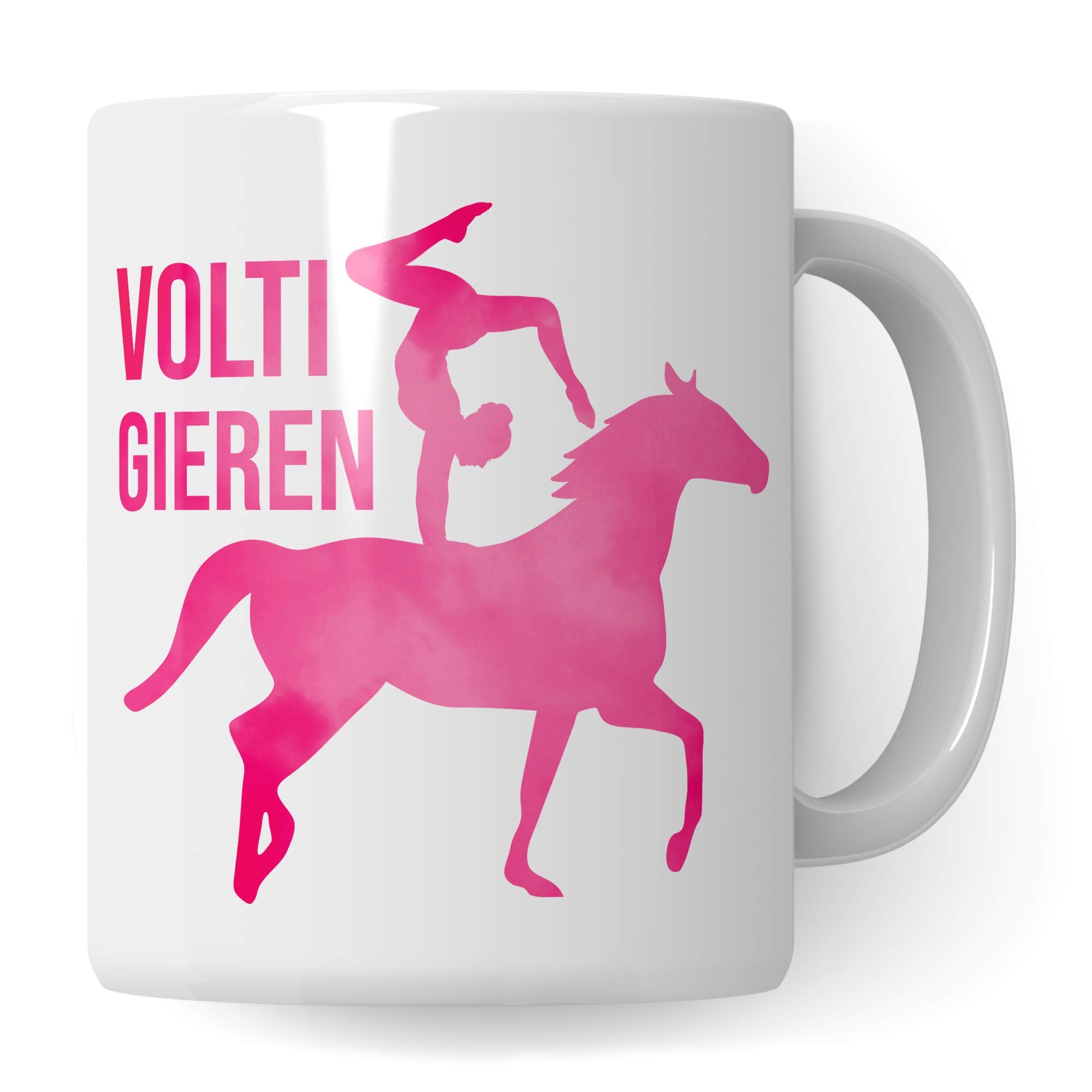 Pagma Druck Voltigieren Geschenk - Voti Tasse Mädchen Voltigiererin - Kaffeetasse Pferde Turnen Geschenkidee Reiten Voltigierpferd Becher