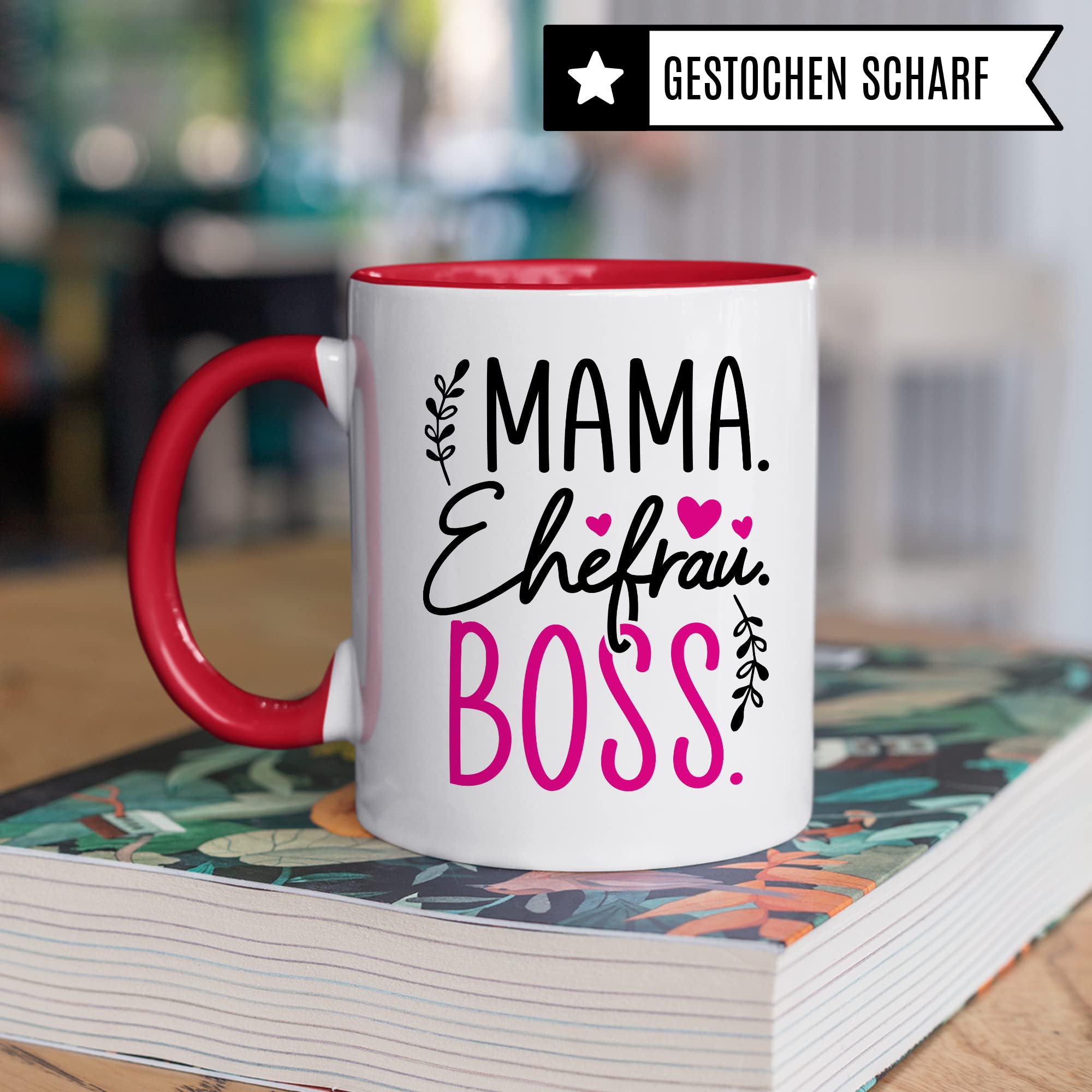 Tasse Mama Geschenk, Mama Ehefrau Boss Geschenkidee Kaffeetasse mit Spruch lustig Kaffee-Becher Mutter Chef Teetasse Muttertag Kaffee-Tasse