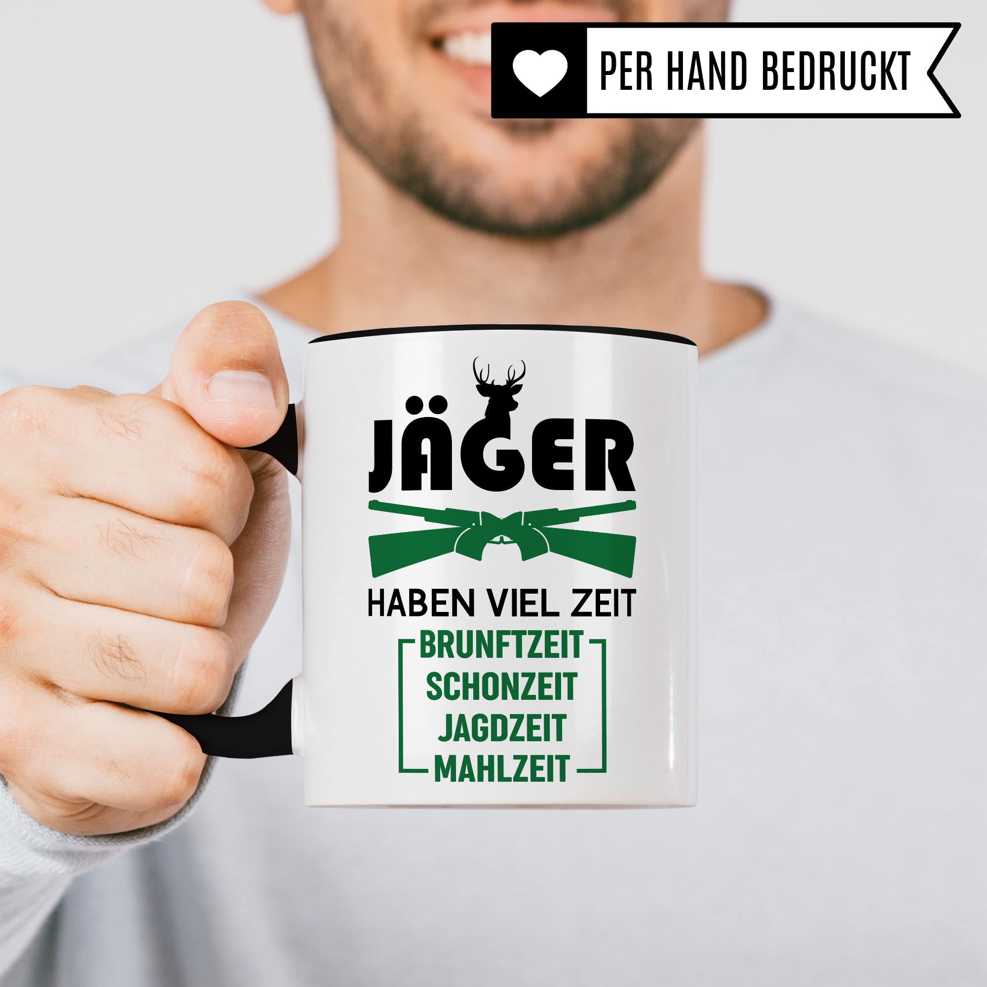 Jäger Tasse Geschenkidee, Jagd Geschenk, Kaffeetasse Humor Witz Geschenk für Jägerei, Kaffeebecher für Männer