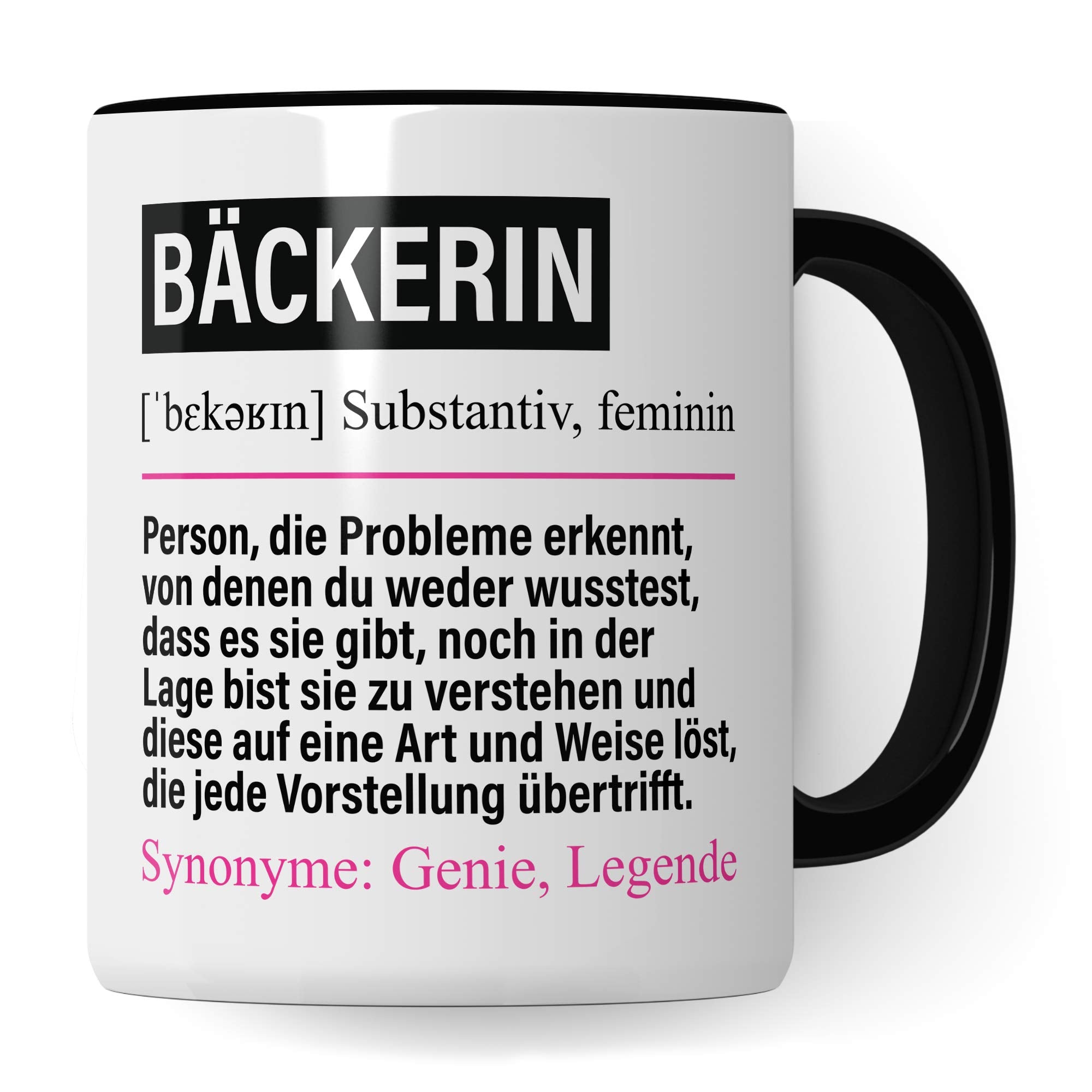 Pagma Druck Tasse Bäckerin lustig, Bäckerin Geschenk, Spruch Bäckerei Geschenkidee, Kaffeetasse Beruf Bäcker Backen Frauen Kaffeebecher Teetasse Konditorin Becher