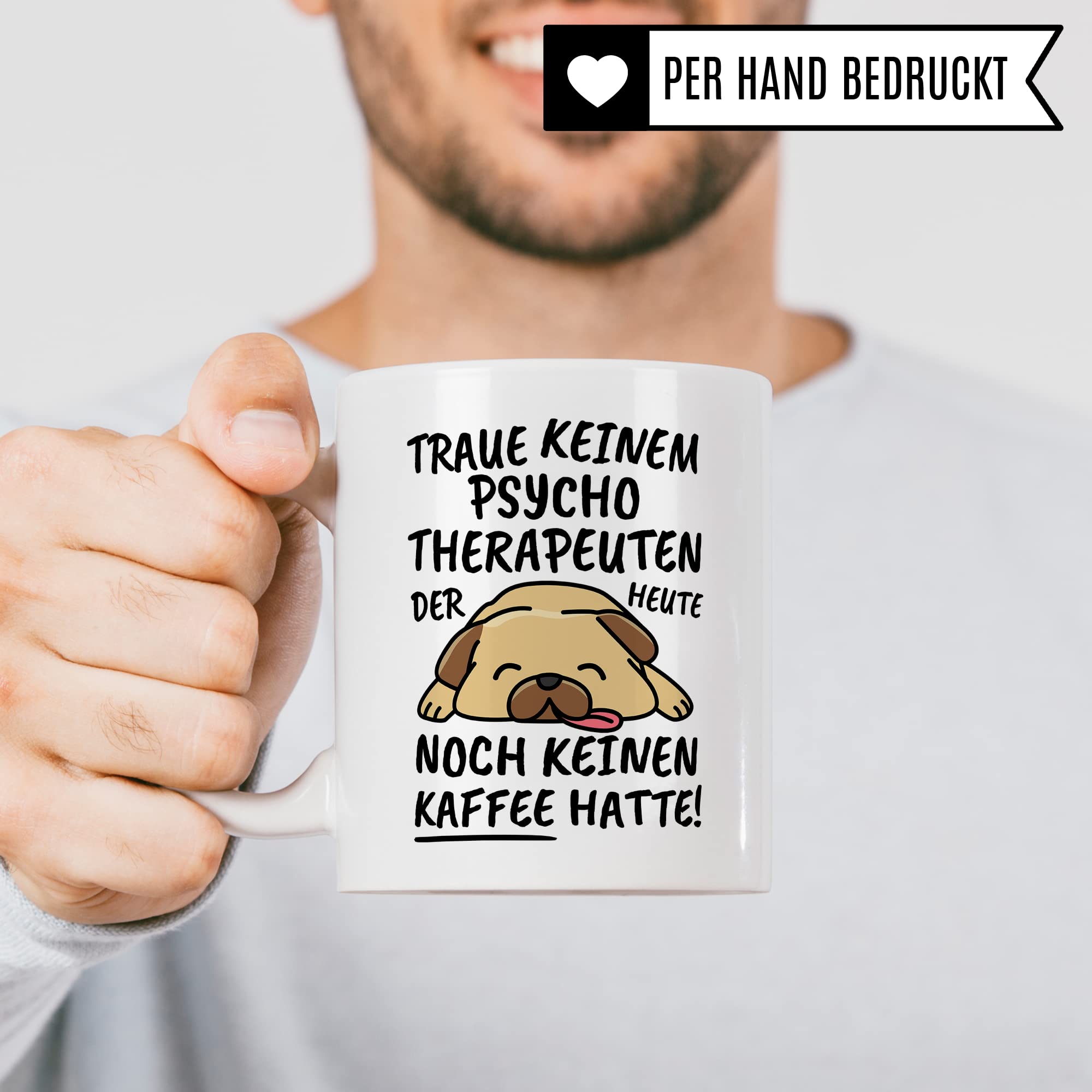 Tasse Psychotherapeut lustig Psychotherapeut Geschenk Beruf Spruch Kaffeebecher Psychotherapeuten Geschenkidee Psychotherapie Psycholoigie Seelenkunde Kaffee-Tasse Teetasse Becher