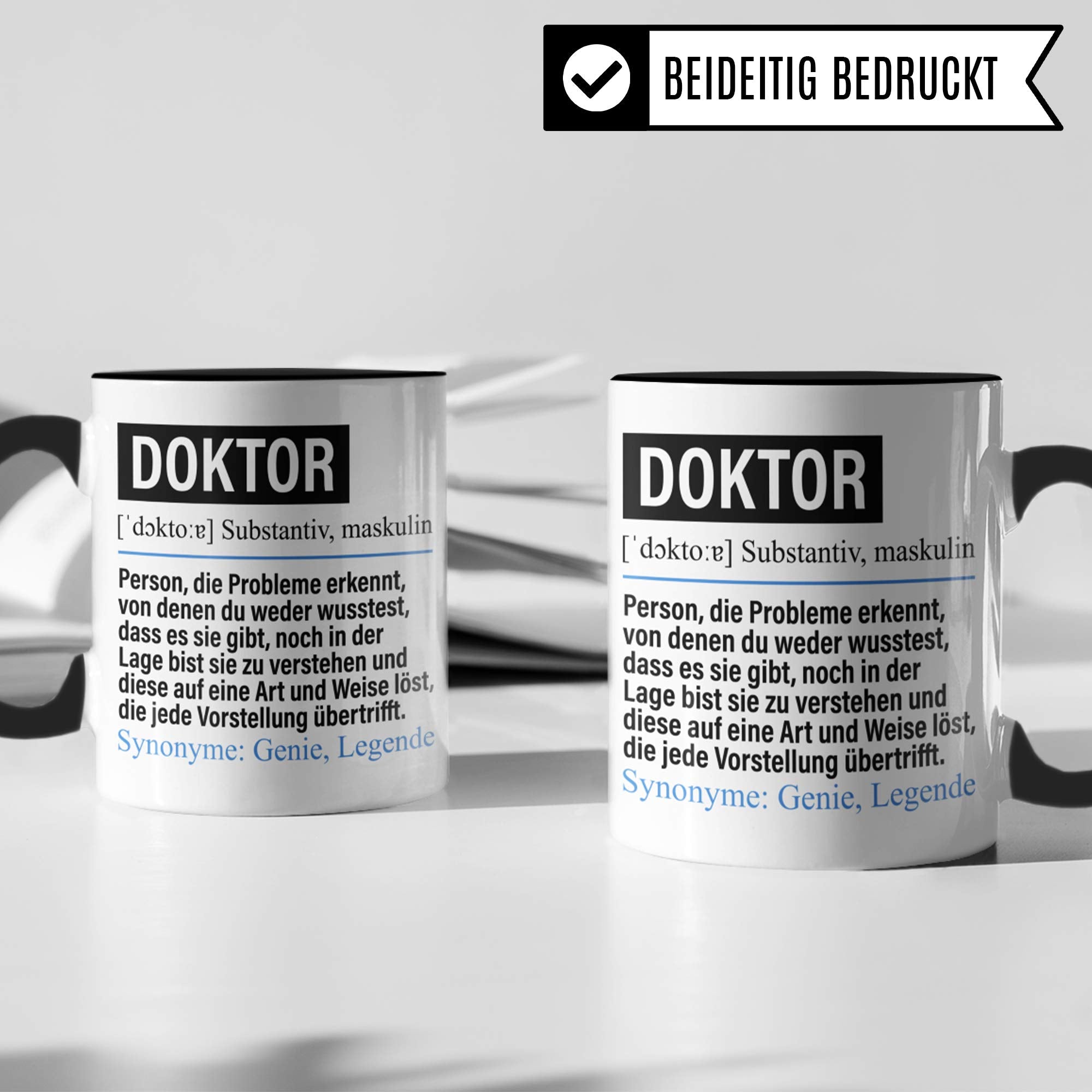 Pagma Druck Tasse Doktor lustig, Doktor Geschenk, Spruch Doktorand Doktortitel Kaffeebecher Geschenkidee, Kaffeetasse Beruf Doktorarbeit Promotion Promovieren Teetasse Dissertation Becher