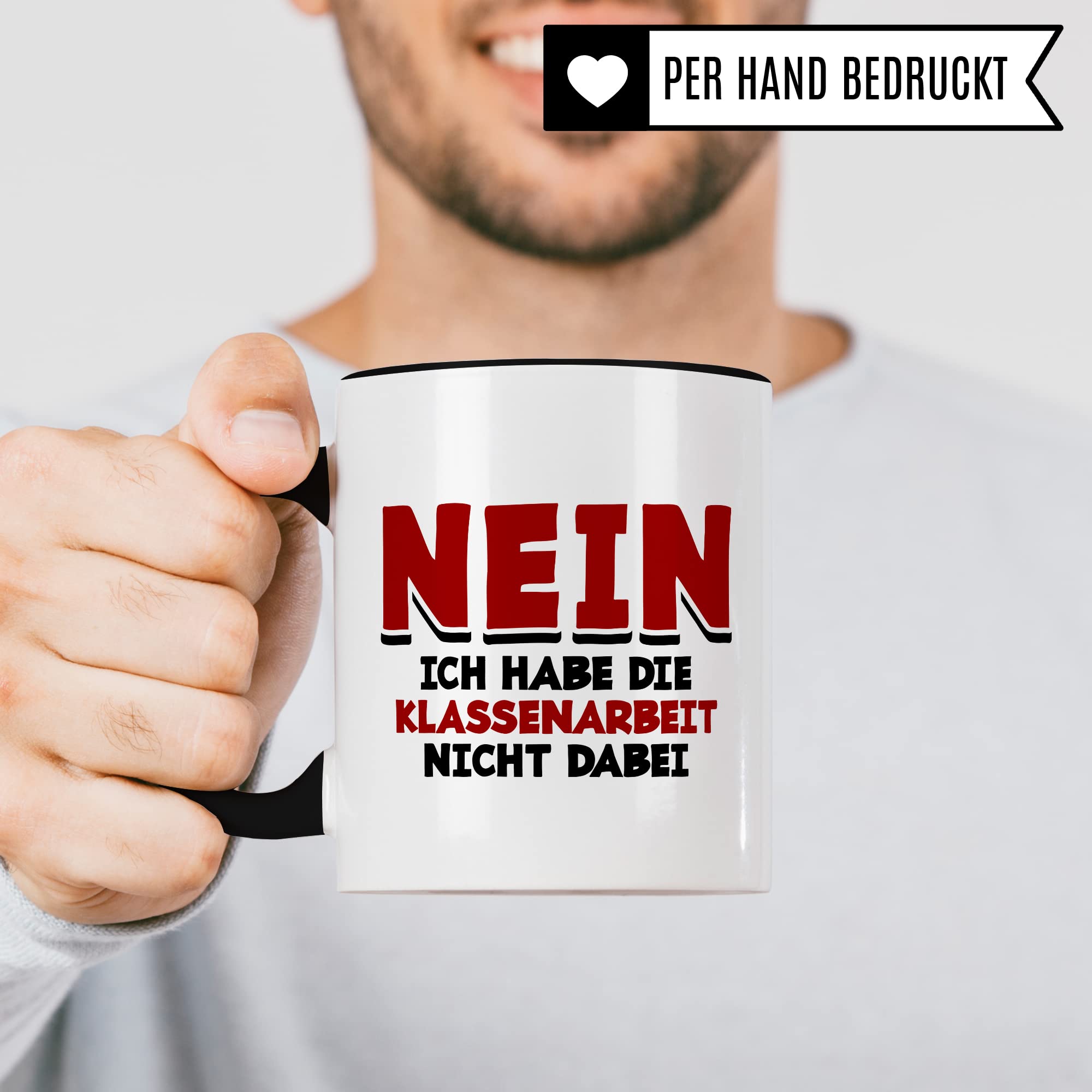 Tasse Lehrer lustig mit Spruch Geschenk-Idee Grundschule Gymnasium Realschule Mittelschule Referendar Abschied Abschiedsgeschenk Klassenarbeit Kaffee-Becher