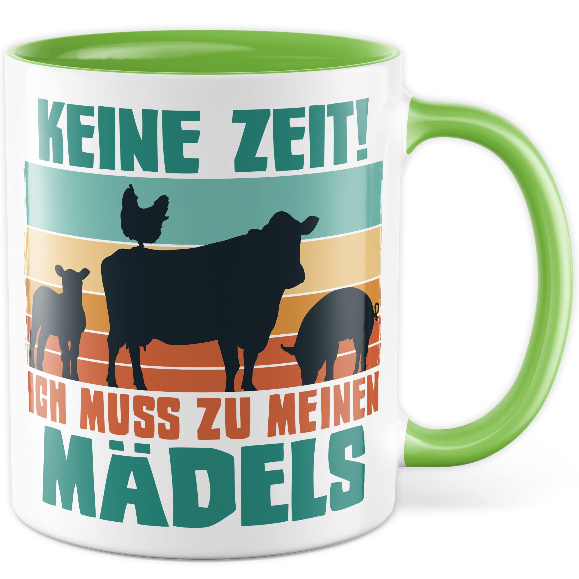 Kühe Tasse mit Spruch lustig Kuh Kaffeetasse Mädels Bäuerin Kaffee-Becher Rinder Kuhstall Tasse Witz Tasse Humor Bauernfrau Bauernhof Tierhalter Tiere Landwirtschaft Landwirtin