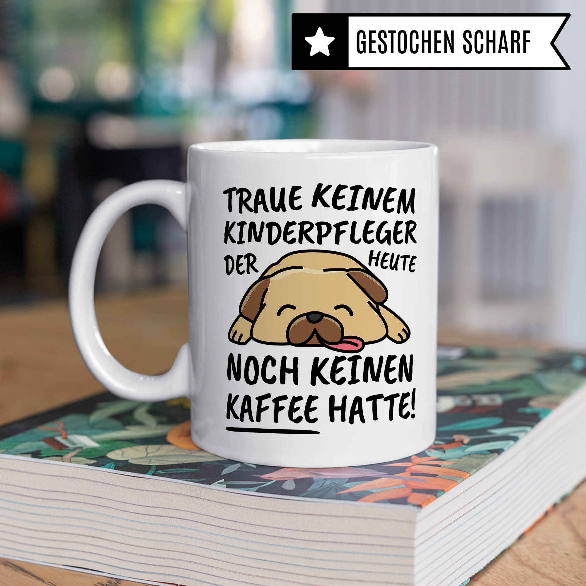 Tasse Kinderpfleger lustig Kinderpfleger Geschenk Beruf Spruch Kaffeebecher Kinderpfleger Geschenkidee Erzieher Babysitter Kaffee-Tasse Teetasse Becher