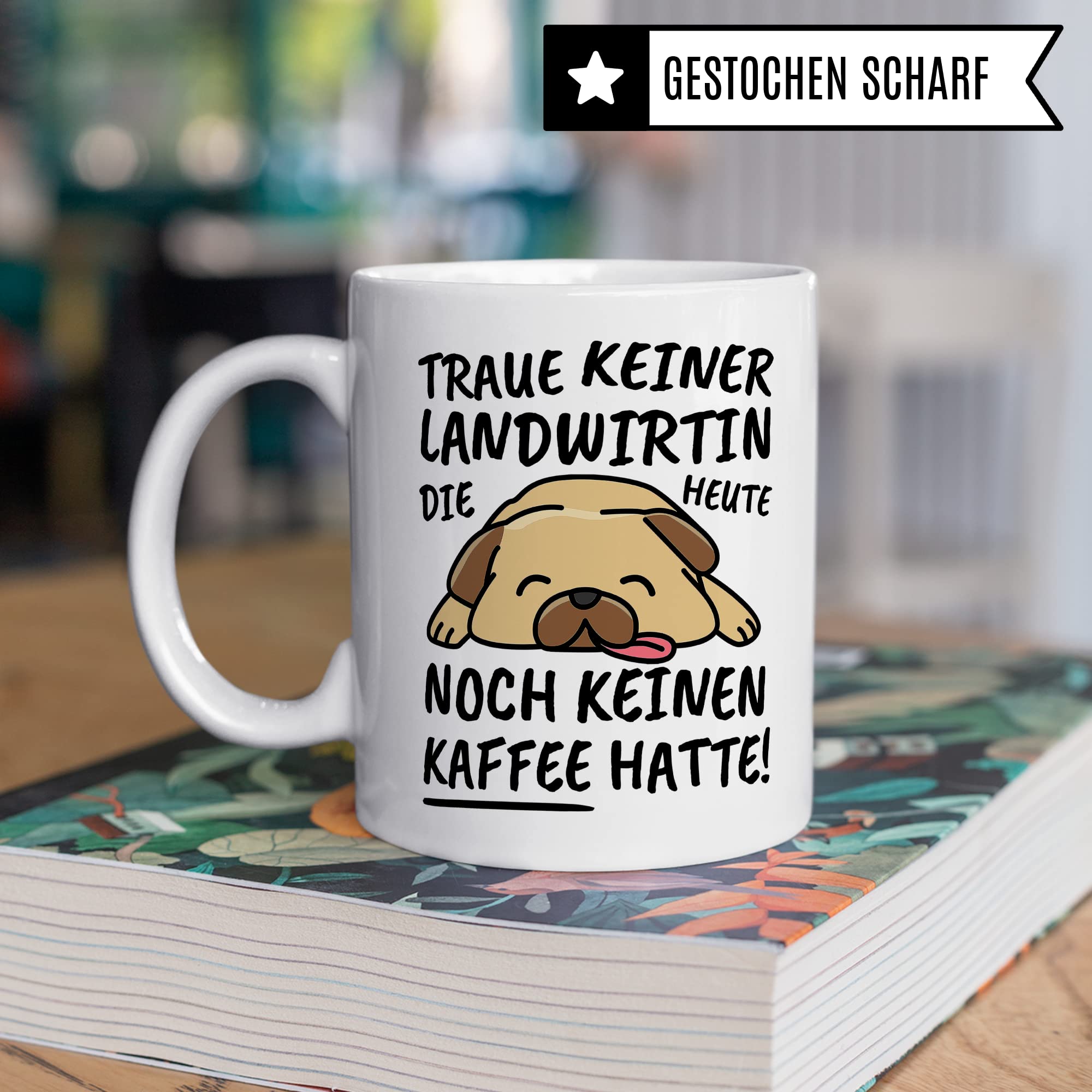 Tasse Landwirtin lustig Landwirtin Geschenk Beruf Spruch Kaffeebecher Landwirtinnen Geschenkidee Bäuerin Farmerin Agronomin Kaffee-Tasse Teetasse Becher