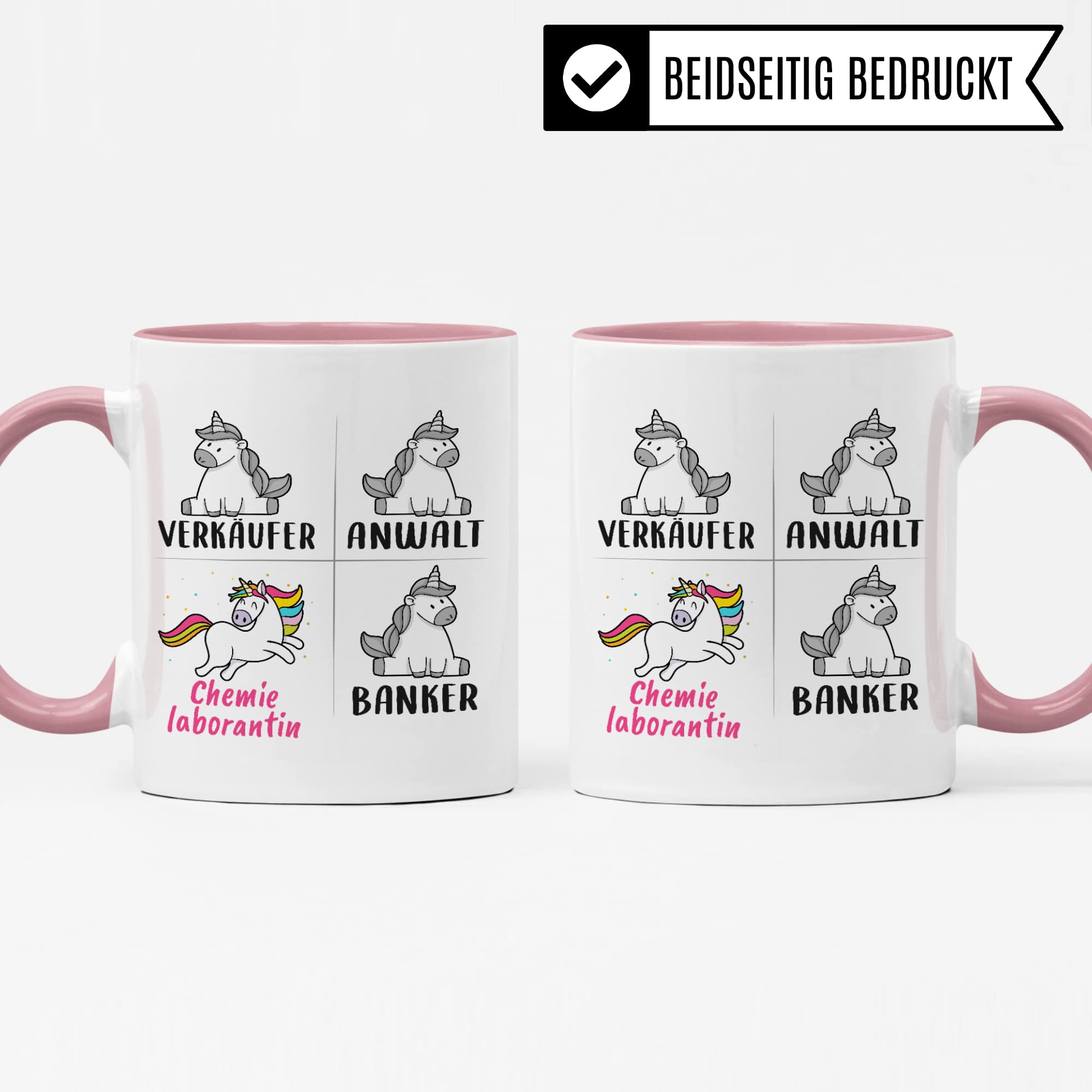 Tasse Chemielaborantin lustig, Chemielaborantin Geschenk, Spruch Chemie Laborantin Kaffeebecher Geschenkidee, Kaffeetasse Beruf Labor Chemikerin Einhorn Frauen Teetasse Becher