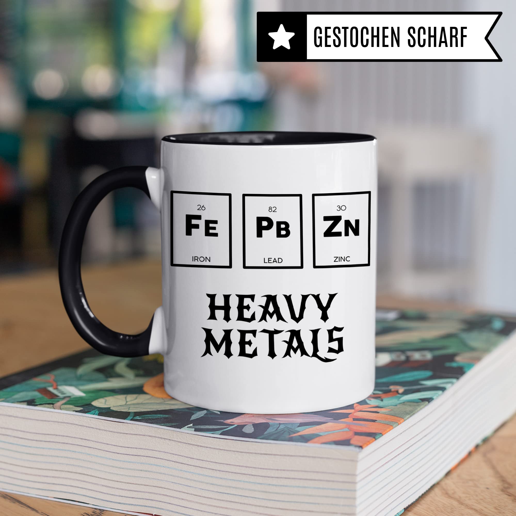 Tasse Chemie lustig Heavy Metals, Chemielaborant Geschenk, Spruch Chemiker Kaffeebecher Chemielehrer Chemielehrerin Geschenkidee, Kaffeetasse Beruf Laborchemiker Teetasse Becher