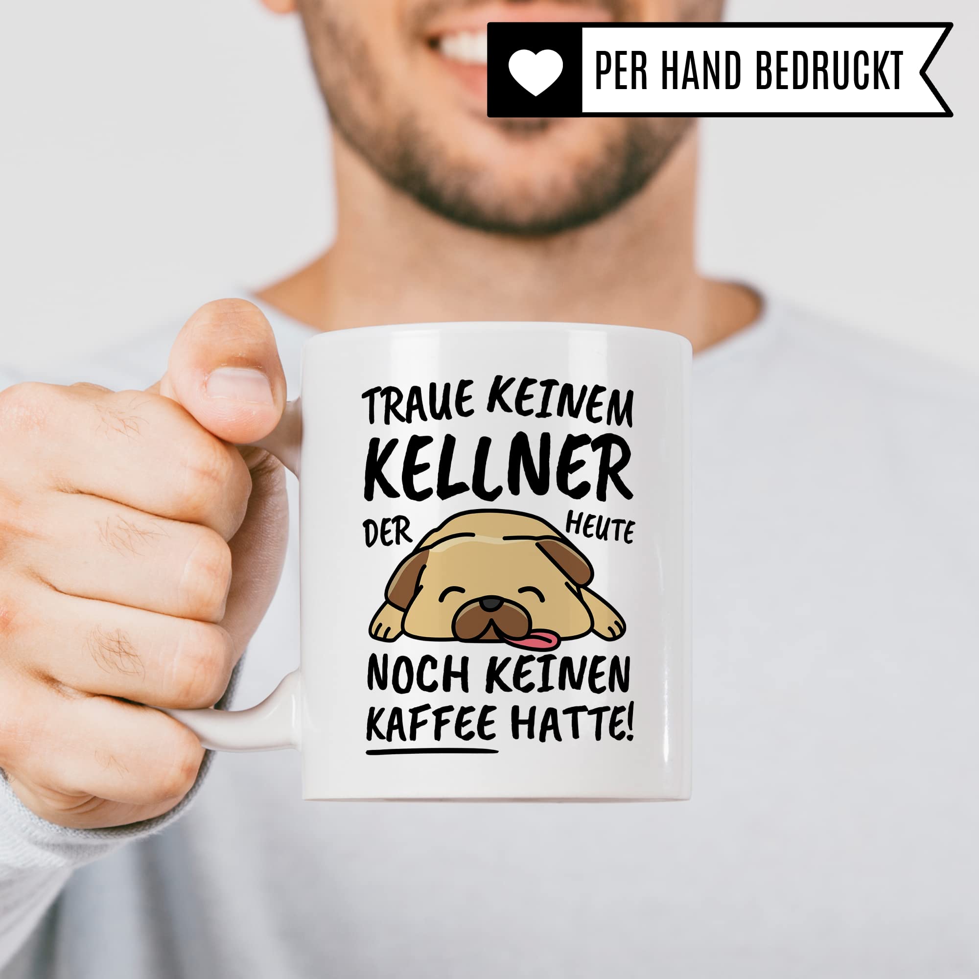 Tasse Kellner lustig, Kellner Geschenk Beruf, Spruch Kaffeebecher Kellner Geschenkidee, Bedienung Servicemitarbeiter Ober Servierer Kaffee-Tasse Teetasse Becher