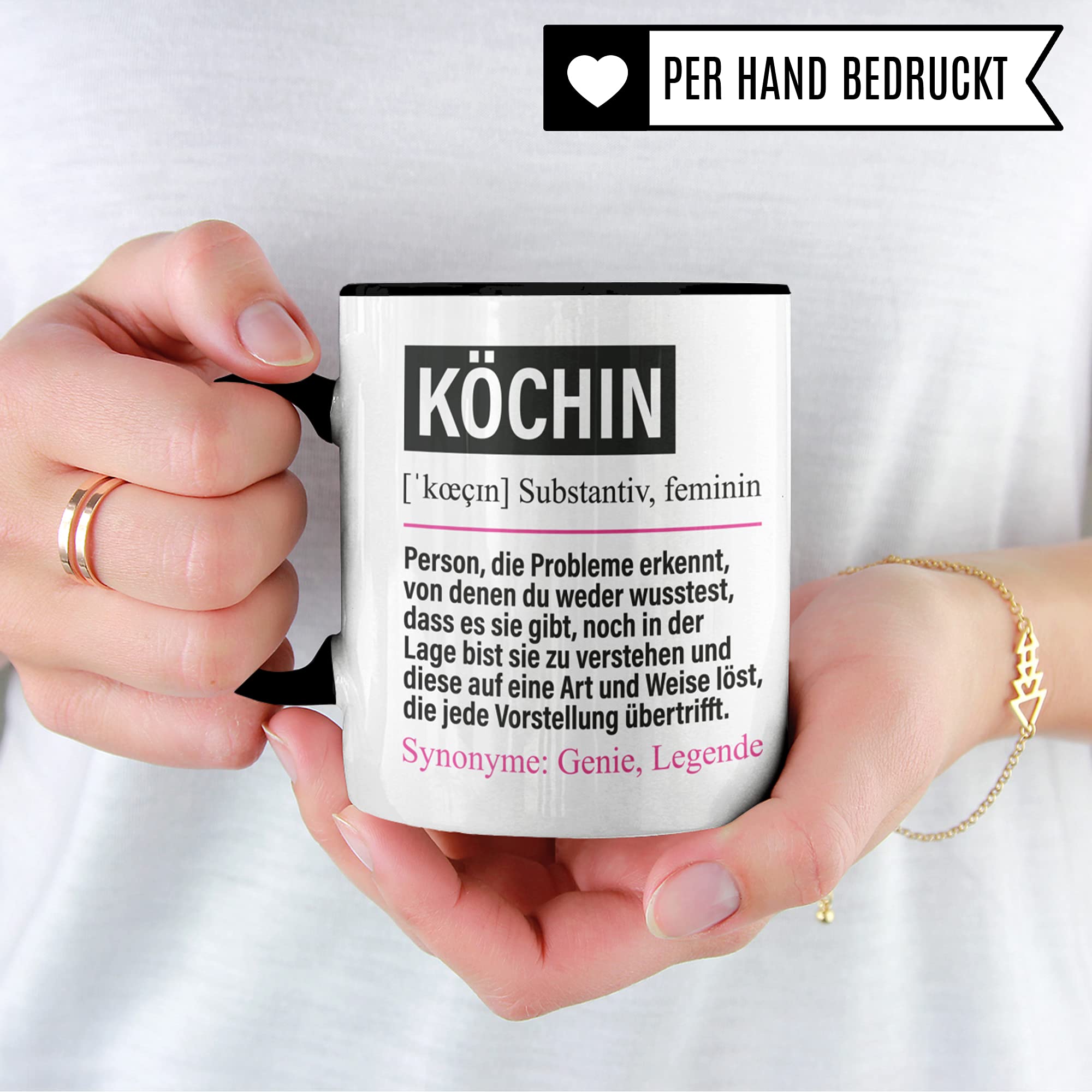 Köchin Tasse lustig, Köchin Geschenk Beruf, Spruch Chefköchin Geschenkidee, Kaffeetasse Beruf Küchenchefin Kaffeebecher Teetasse Becher